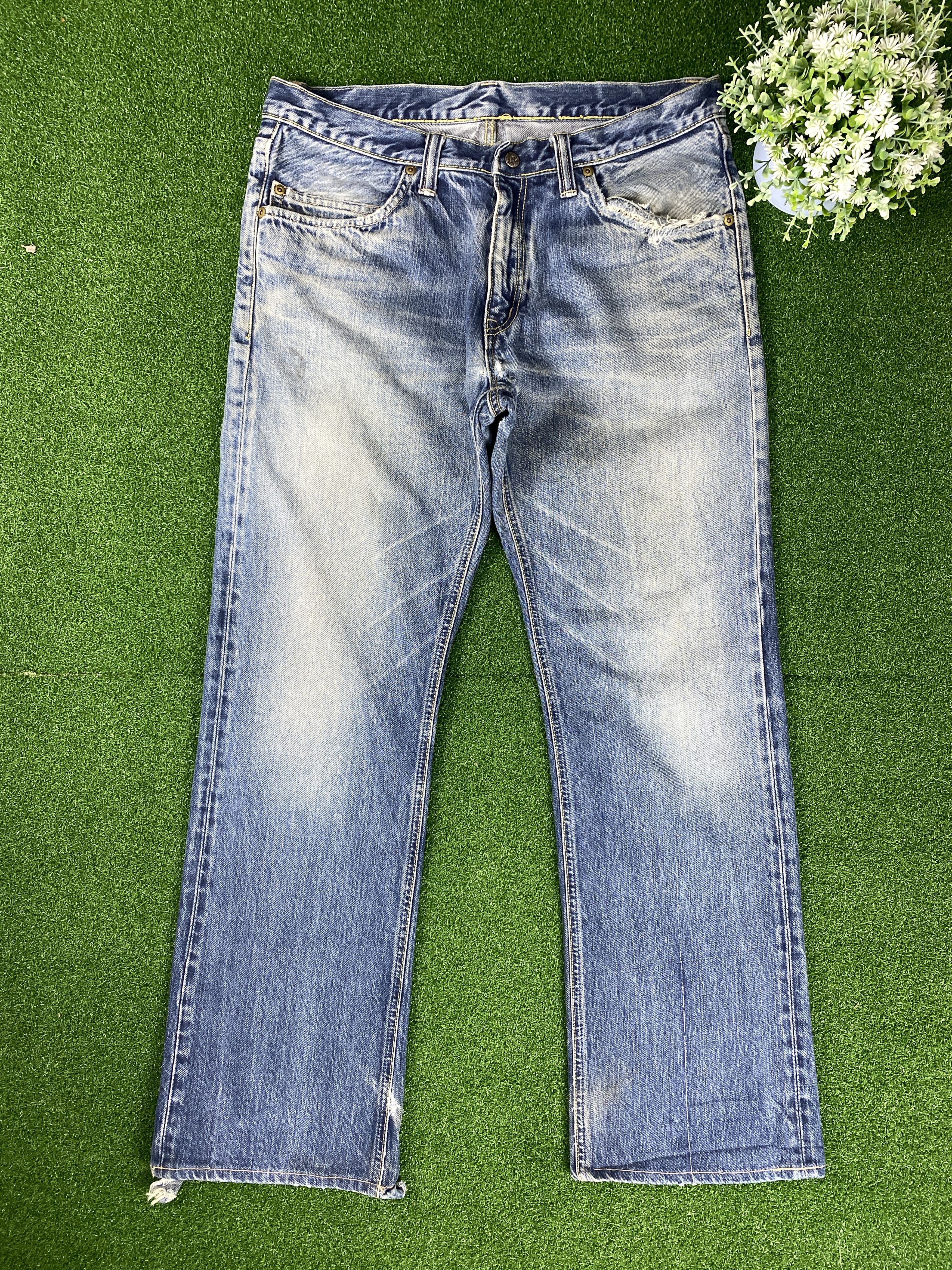 Japanese Brand Vintage Japanese Brand Distressed Faded Blue Jeans CP0065 Size US 34 / EU 50 - 1 Thumbnail