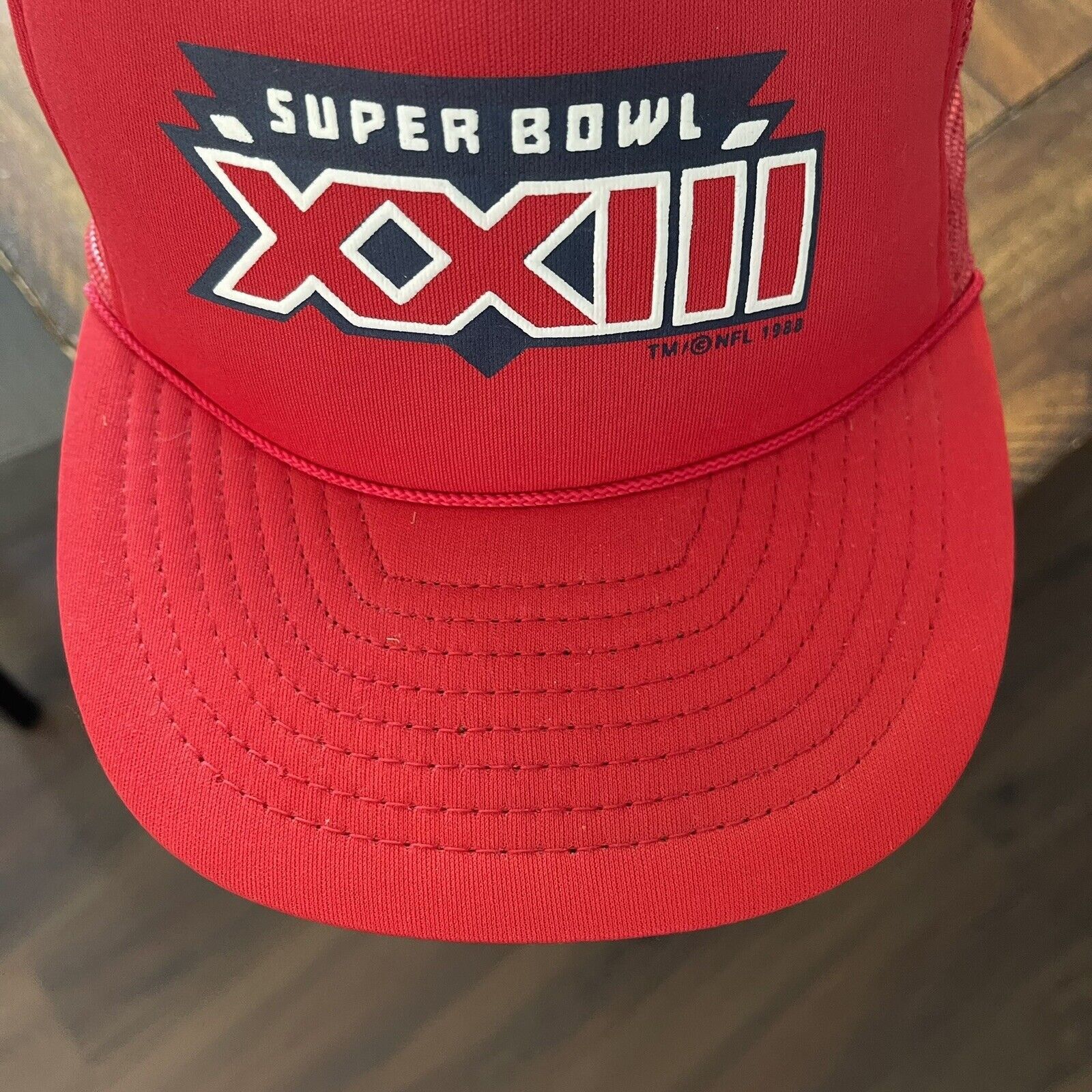 Vintage Super Bowl XXIII Hat Snapback Cap Mesh Vtg Logo Trucker 23 Size ONE SIZE - 6 Thumbnail