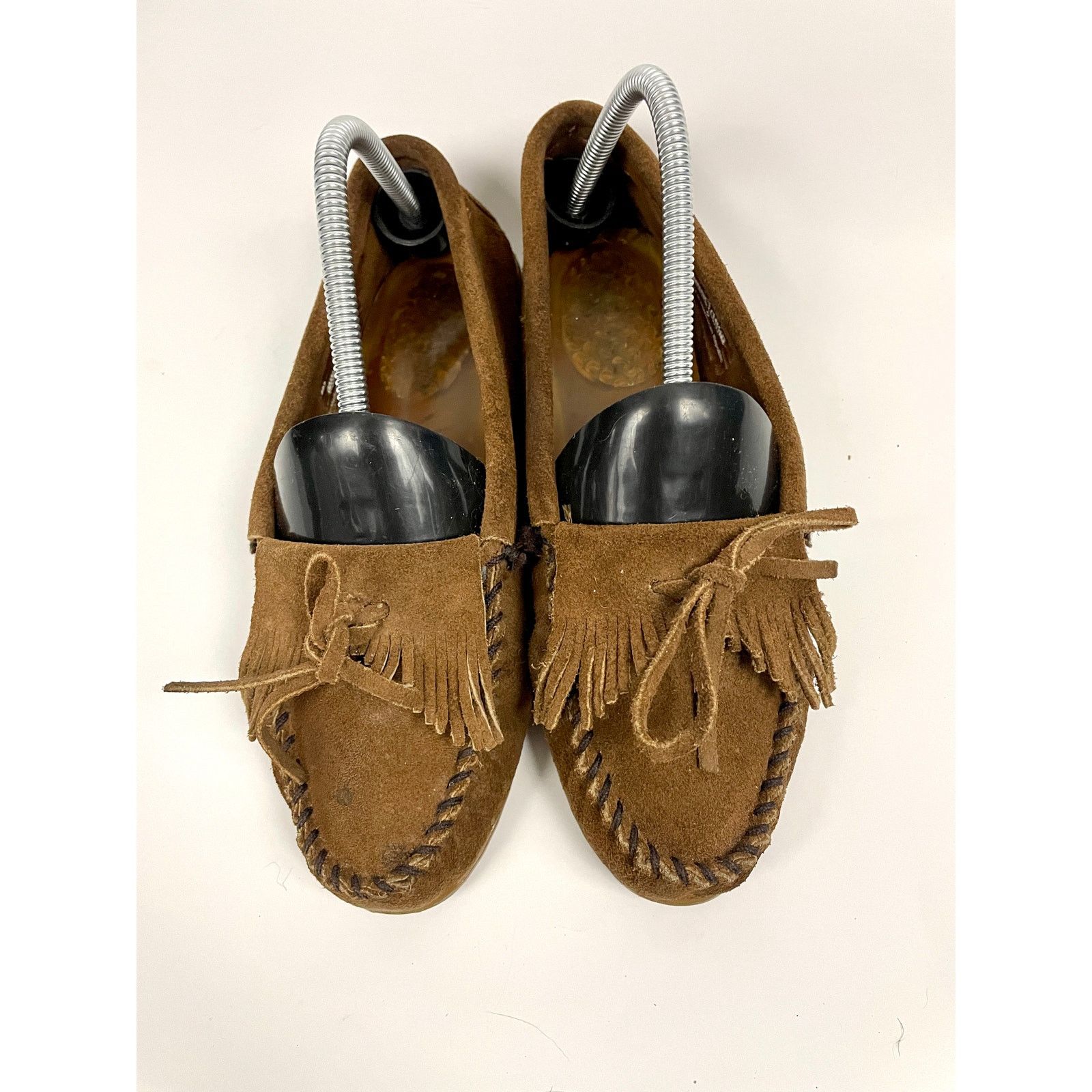 Minnetonka Minnetonka Suede Kilty Moccasins Sz 9 Women's Brown Leather Size US 9 / IT 39 - 9 Thumbnail