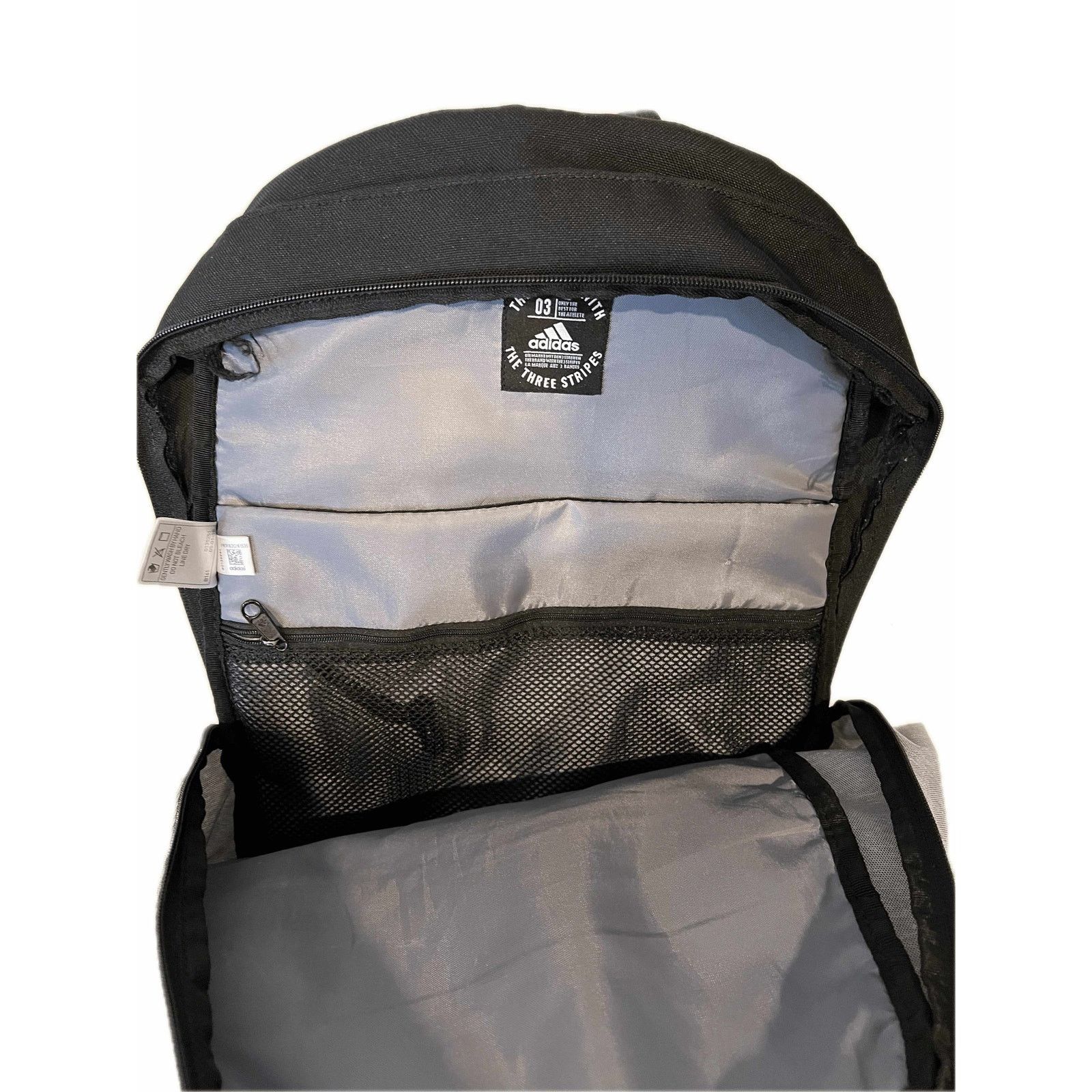 Adidas Adidas Classic 3S 5 White Black Backpack Size ONE SIZE - 3 Thumbnail
