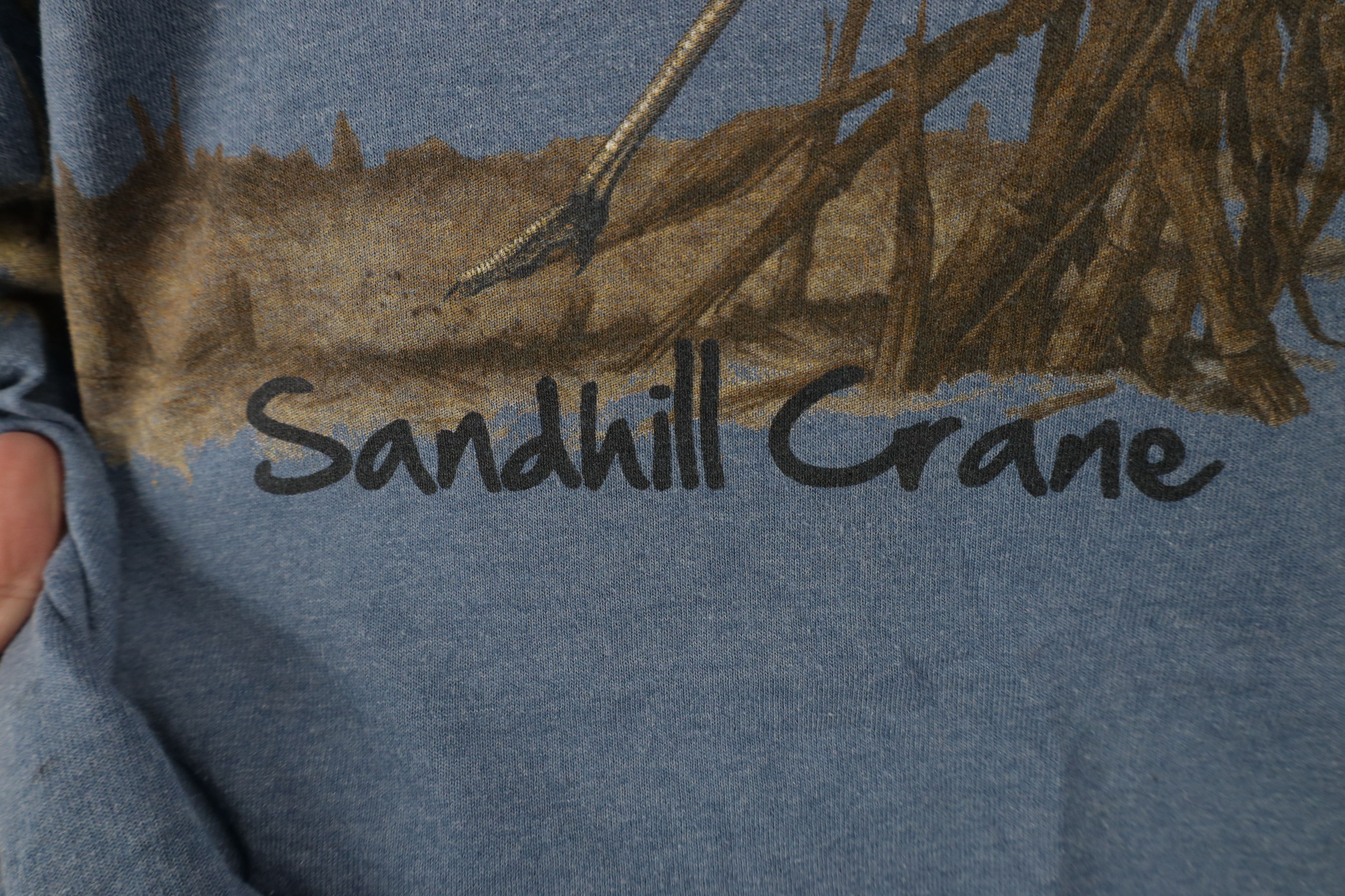 Vintage Vintage Y2K Streetwear Nature Sandhill Crane T-Shirt Blue Size US XXL / EU 58 / 5 - 6 Thumbnail