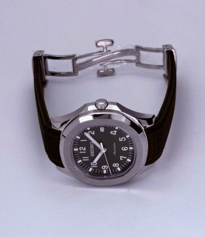 Japanese Brand Seiko Mod Aquanaut Green Dial Steel Watch Rubber Strap 41mm Size ONE SIZE - 5 Thumbnail