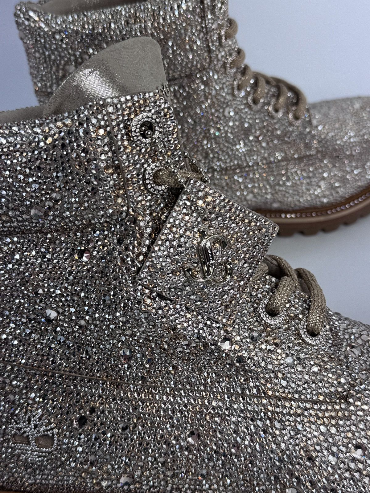 Jimmy Choo 6” ALL-OVER SWAROVSKI CRYSTAL EMBELLISHMENT HIGH-TOP BOOTS Size US 9.5 / EU 42-43 - 7 Thumbnail