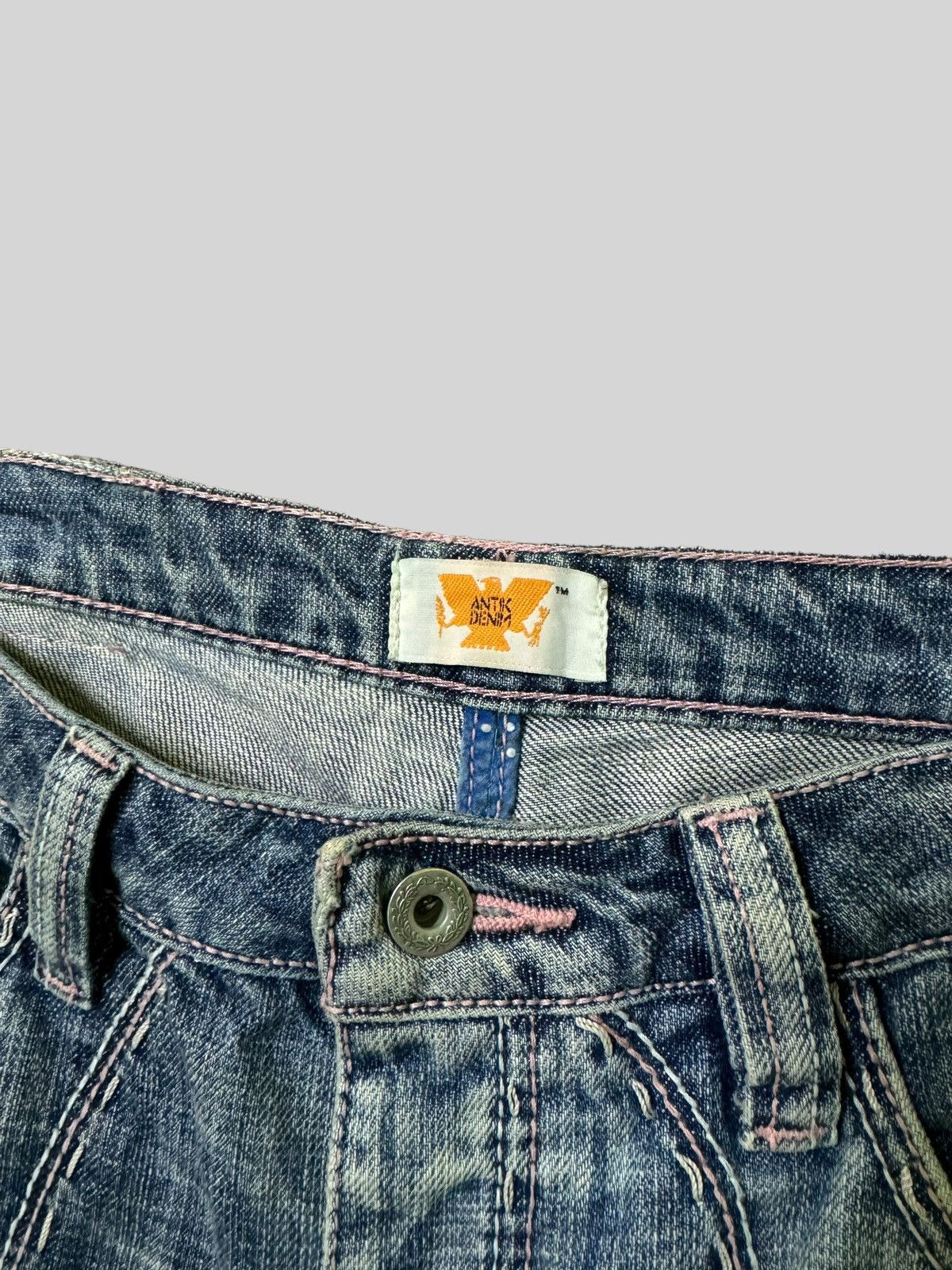If Six Was Nine × Japanese Brand × Le Grande Bleu (L.G.B.) Flared Antik denim Low Waist embroidery Bootcut Denim Size US 30 / EU 46 - 7 Thumbnail