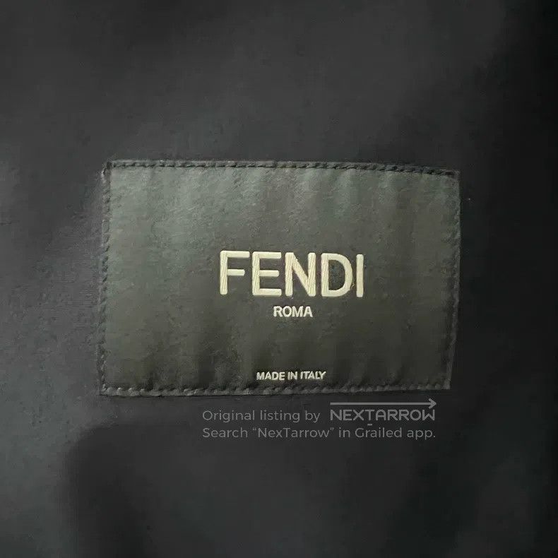Fendi Fendi Black Double F Logo Leather Jacket Size US L / EU 52-54 / 3 - 4 Thumbnail
