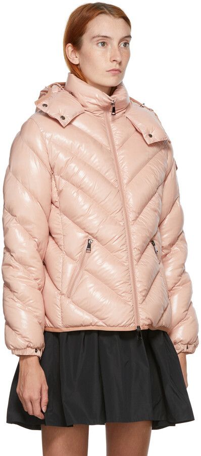 Moncler o1B3y1r0426 Down Brouel Coat in Pink Size XS / US 0-2 / IT 36-38 - 2 Thumbnail