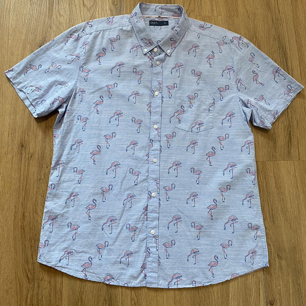Other Blue and pink flaming shirt Vacation Summer Sun Size US XL / EU 56 / 4 - 1 Thumbnail