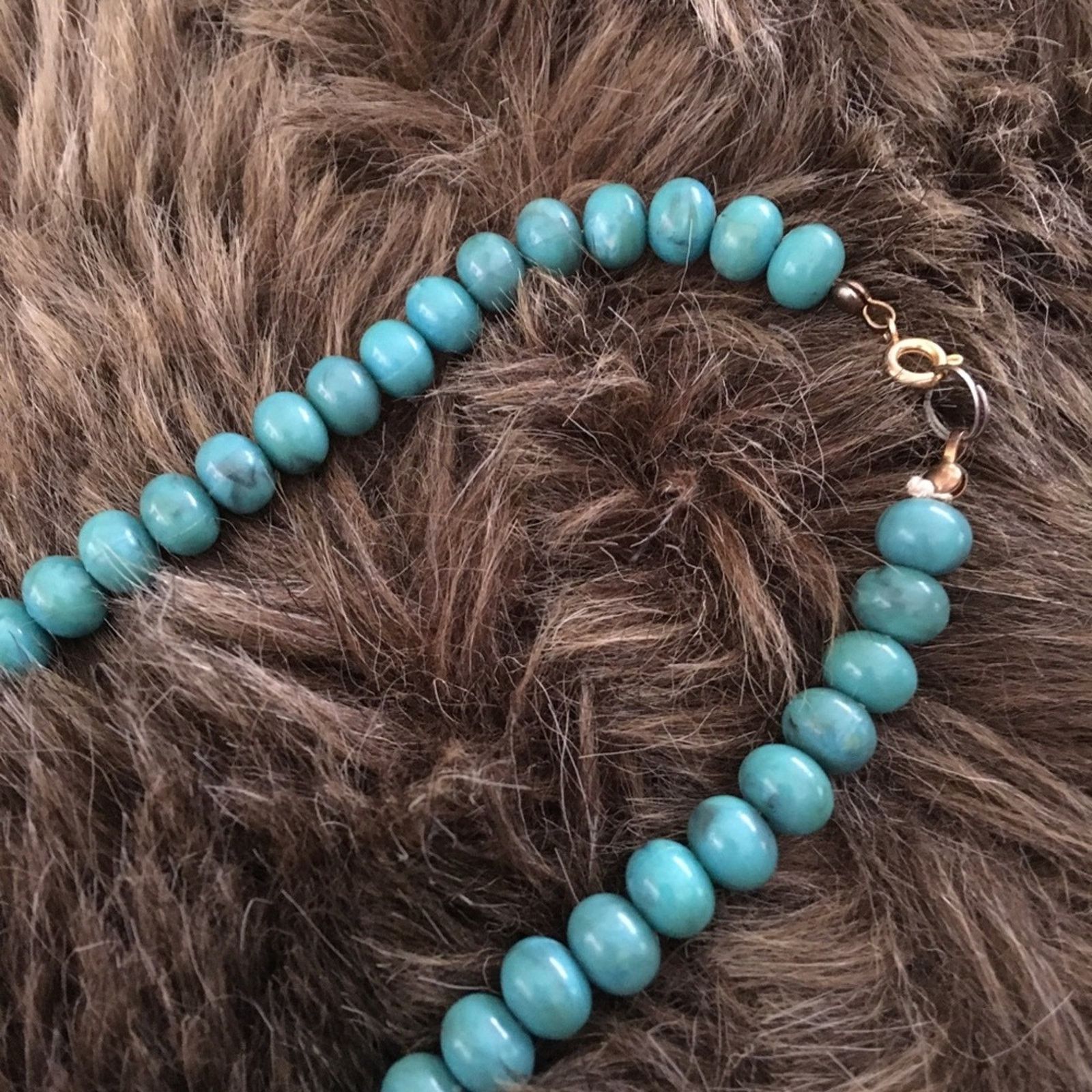 Vintage Vintage 70s faux turquoise beaded necklace Size ONE SIZE - 8 Thumbnail