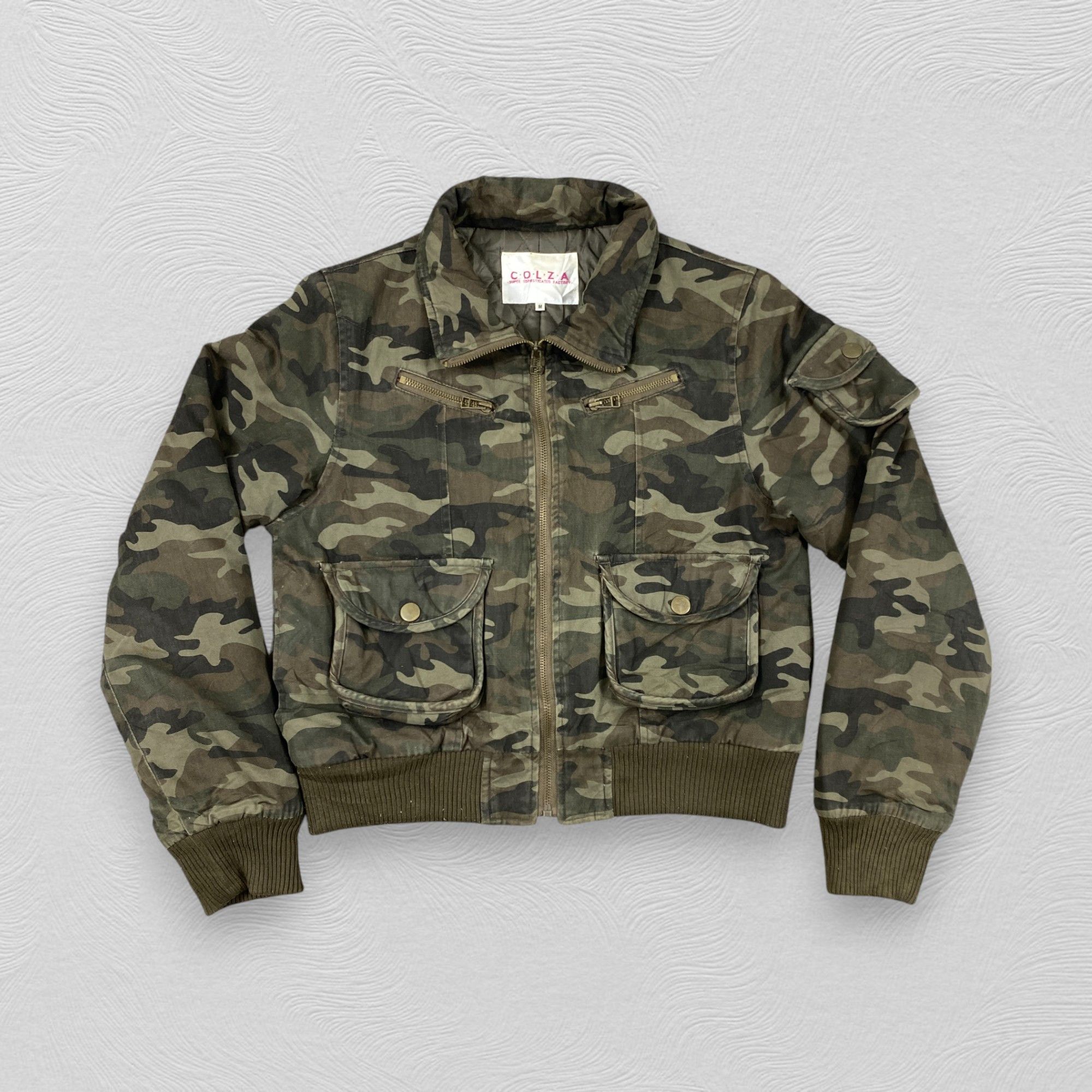 If Six Was Nine 2000s Colza Crop Camo Jacket Ifsixwasnine style -J176 Size US M / EU 48-50 / 2 - 1 Thumbnail