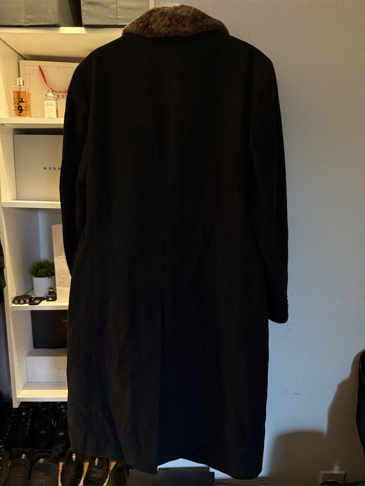 Nordstrom Nordstrom Wool Full Beaver Fur Wide Collar Coat Size US S / EU 44-46 / 1 - 2 Thumbnail