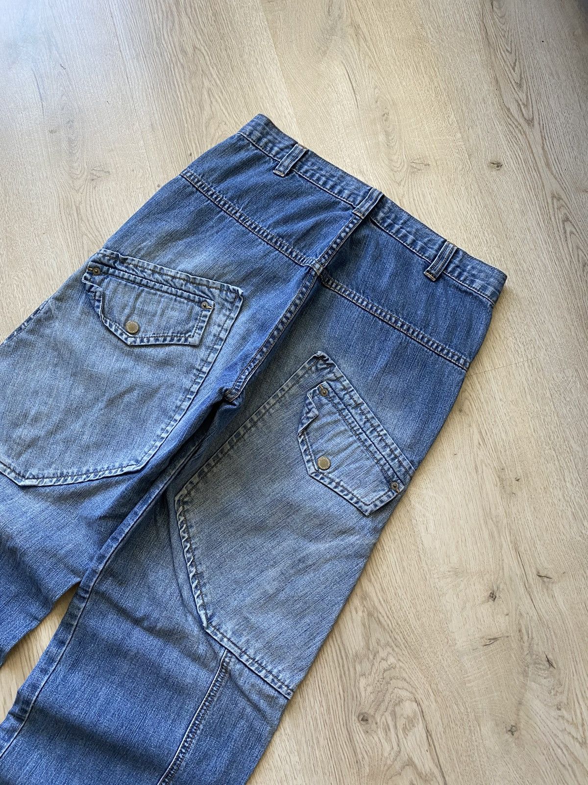Hysteric Glamour × If Six Was Nine × Vintage Vintage Cargo Jeans Distressed Faded Baggy Japanese hype Y2K Size US 31 - 8 Thumbnail