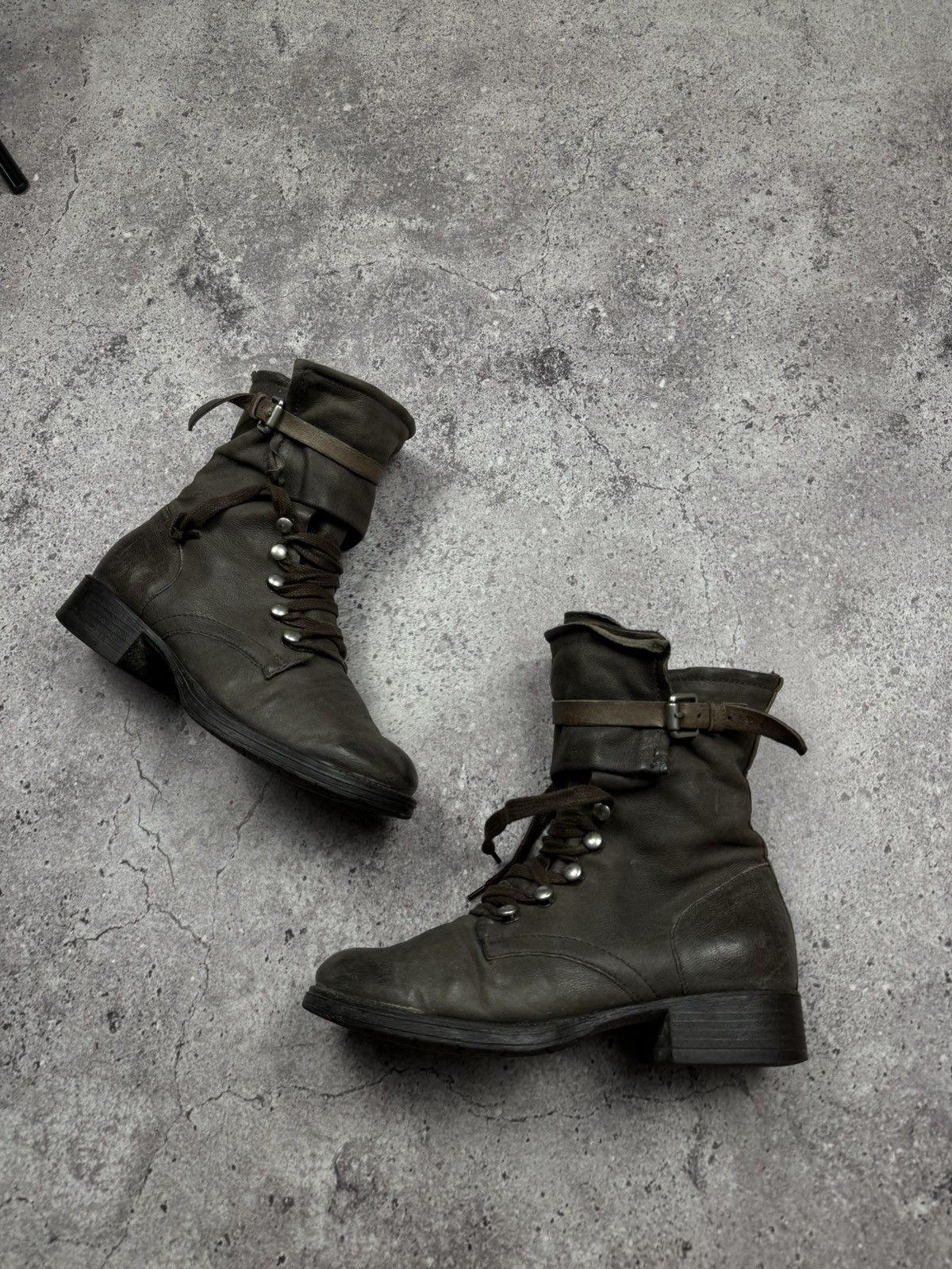 A.S.98 STRAPS BELTED A.S 98 style Boots Leather Style Rick Owens Size US 7.5 / IT 37.5 - 1 Thumbnail