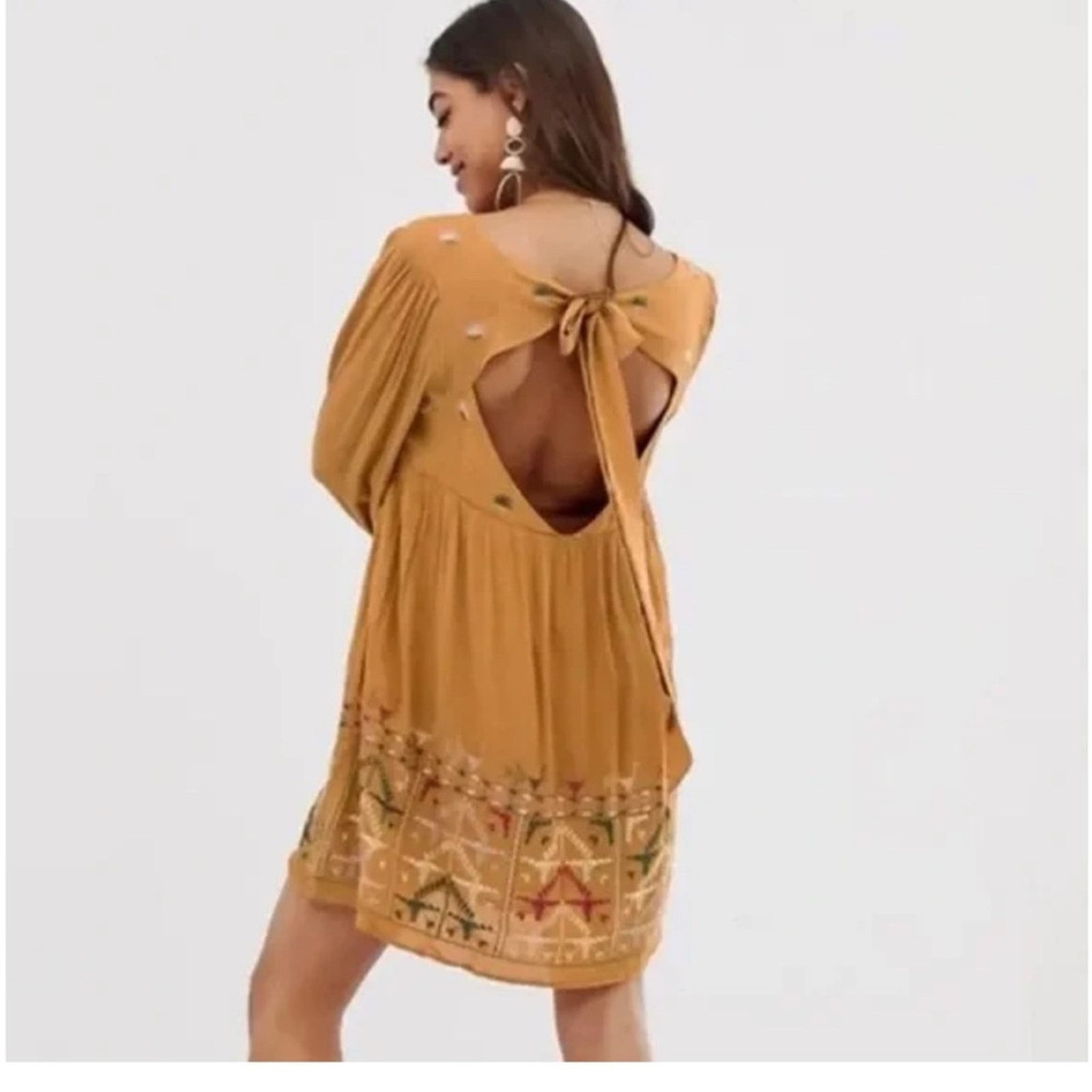 Free People Rhiannon Embroidered Mini Dress, size L -  www.antelopusenergy.com
