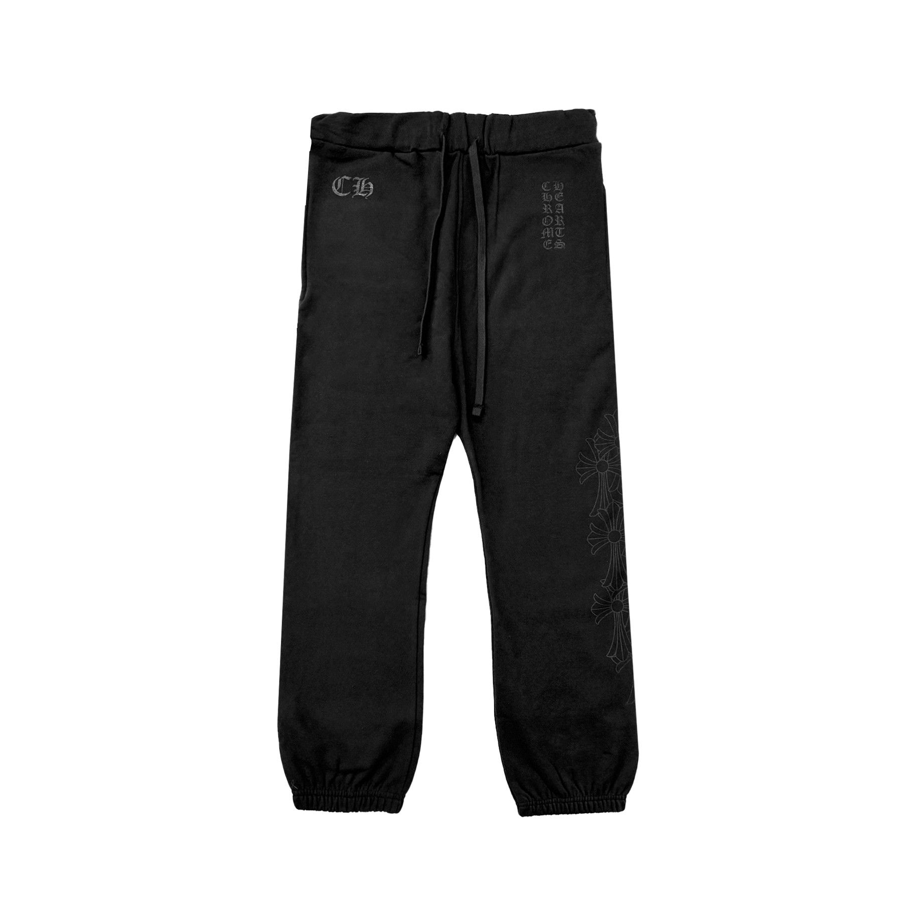Chrome Hearts Chrome Hearts Miami Black Script Cross Sweatpants Size 24" / US 00 / IT 34 - 1 Thumbnail