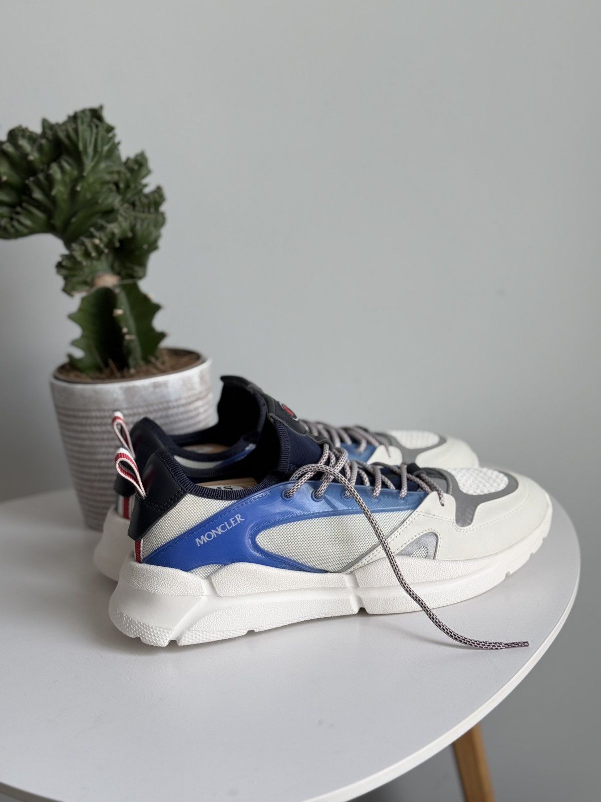 Moncler Moncler Anakin Sneakers Trevor Scarpa White Chunky Sneakers Size US 10 / EU 43 - 8 Thumbnail