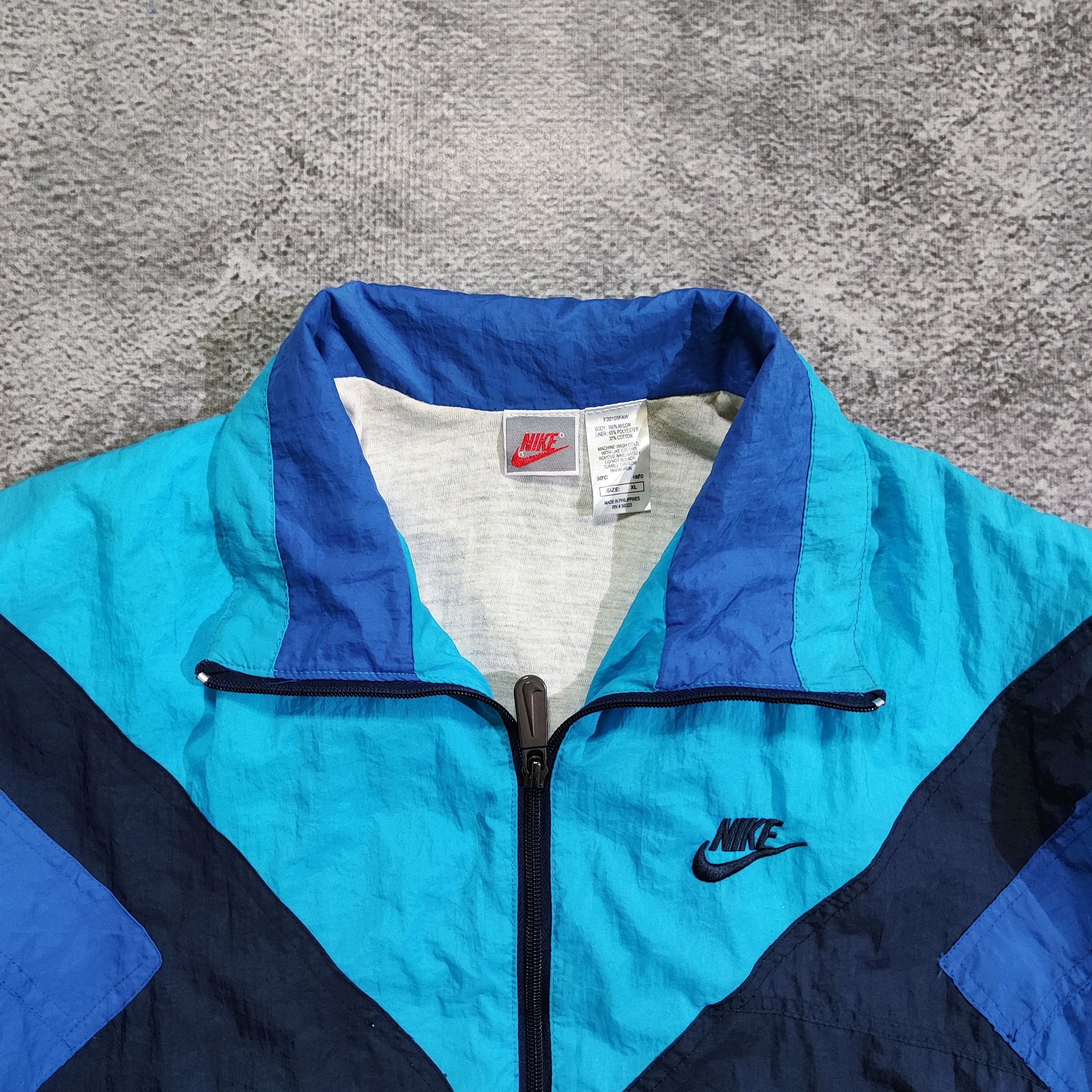 Nike Vintage Nike 80s 90s WindbreakerJacket Size US XL / EU 56 / 4 - 5 Thumbnail