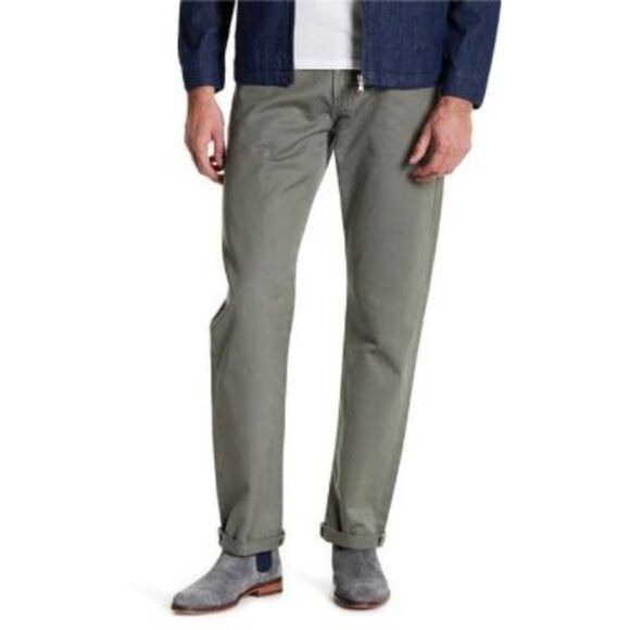 AG Adriano Goldschmied AG Adriano Goldschmied Mens Green Graduate Tailored Leg Deni Size US 30 / EU 46 - 1 Thumbnail