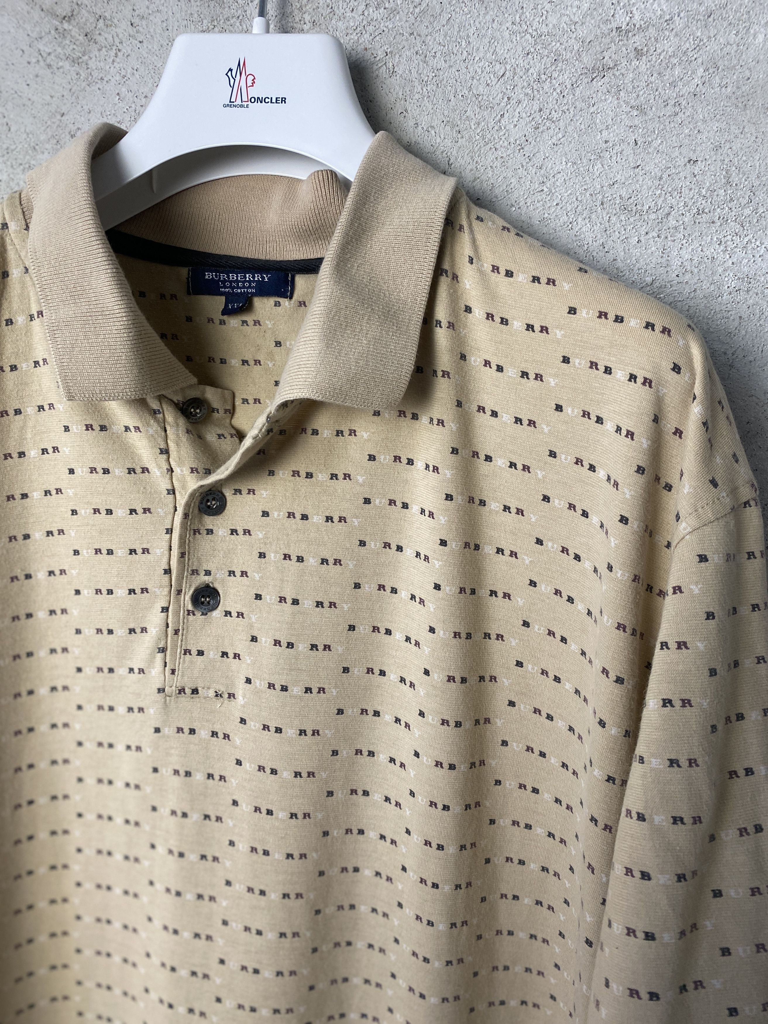 Burberry Burberry multi logo polo t-shirt tee Size US XXL / EU 58 / 5 - 2 Thumbnail