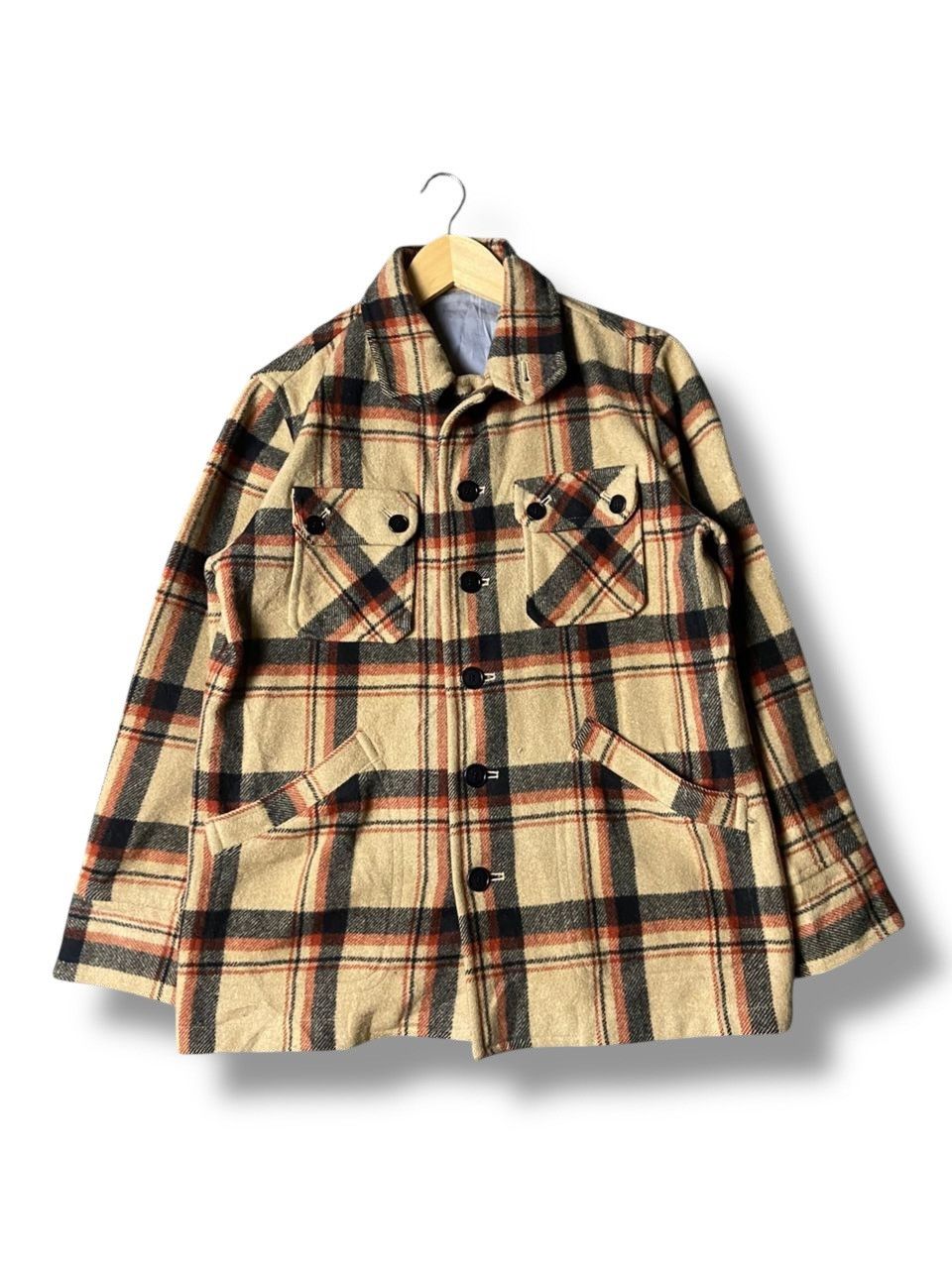 Japanese Brand Vox Inc. Wool Plaid Checkered Button Up Shirts (173) Size US S / EU 44-46 / 1 - 1 Thumbnail