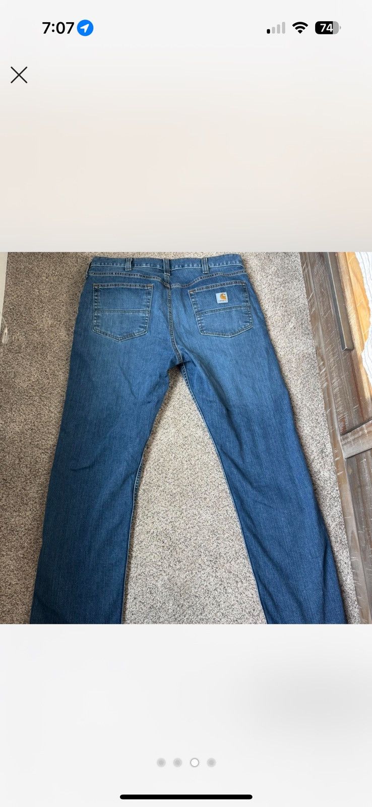 Carhartt Carhartt dark denim jeans 34x40 Size US 34 / EU 50 - 3 Thumbnail
