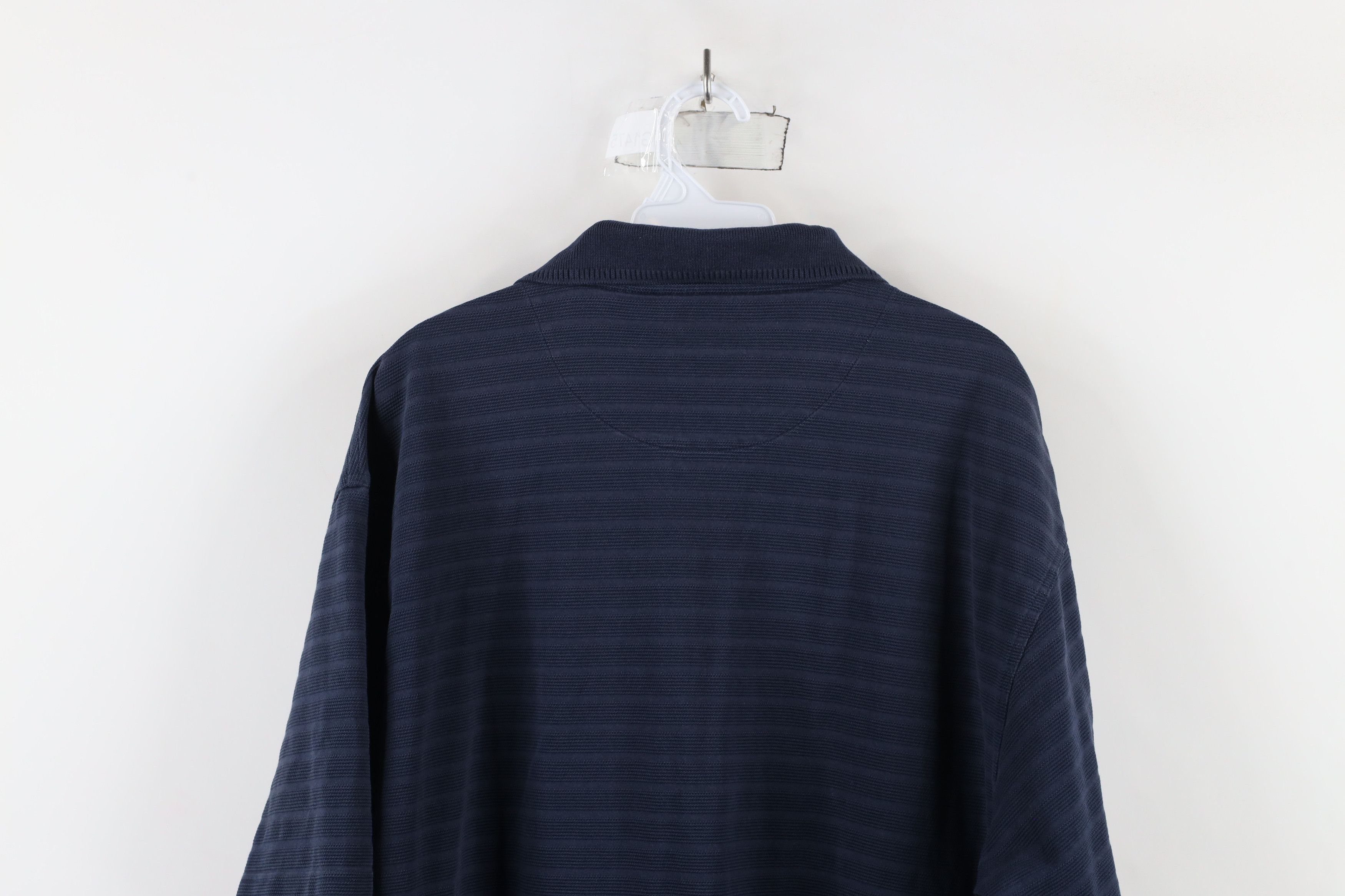 PING × Vintage Vintage 90s Ping Golf Striped Collared Polo Shirt Navy Blue Size US L / EU 52-54 / 3 - 9 Thumbnail