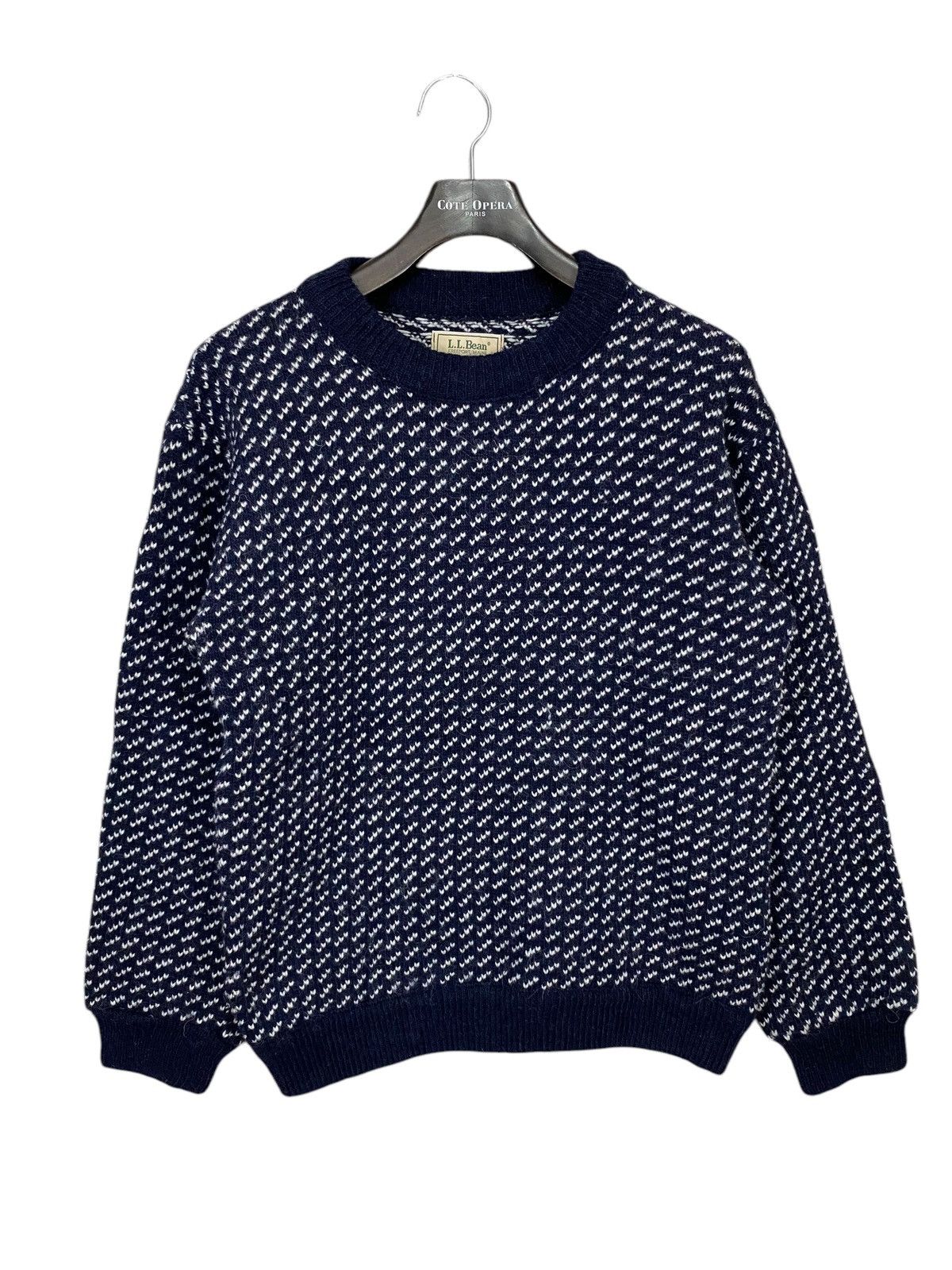 L.L. Bean Vintage 80s LL bean knit sweater wool size s like L Size US S / EU 44-46 / 1 - 1 Thumbnail