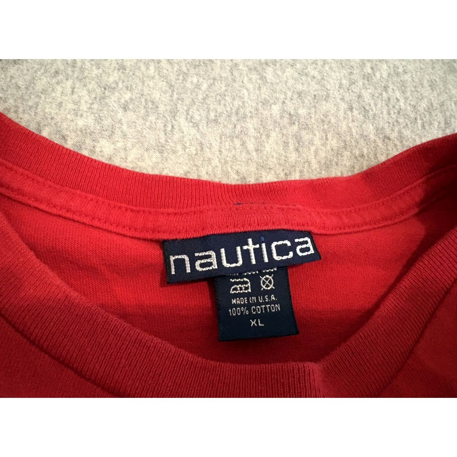 Nautica VINTAGE Nautica Red Long Sleeve T-Shirt Mens XL Made in USA Size US XL / EU 56 / 4 - 4 Thumbnail