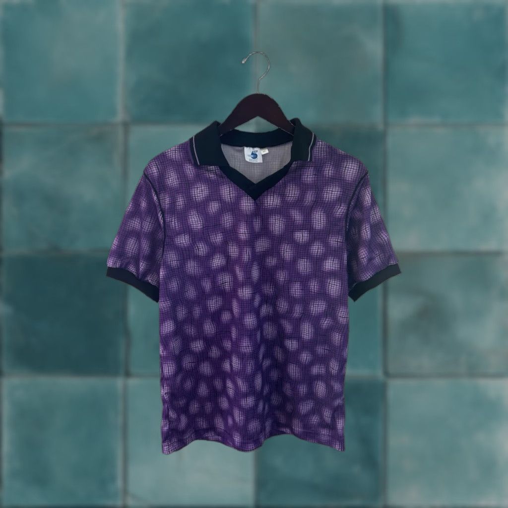 Vintage VINTAGE High Five Soccer Polo Shirt Mens M Purple 90s NWOT Deadstock USA Made Size US M / EU 48-50 / 2 - 1 Thumbnail
