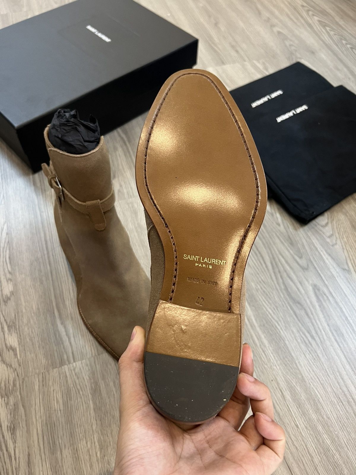 Hedi Slimane Saint Laurent Jodhpur Boots Size US 9 / EU 42 - 6 Thumbnail