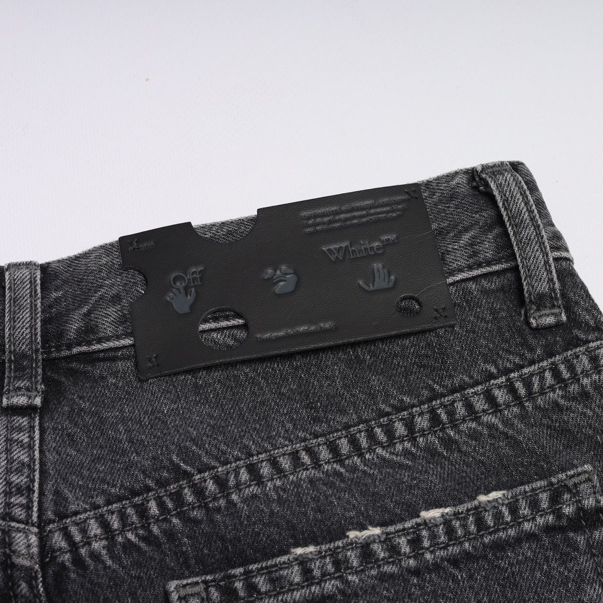 Off-White Off-White Permanent Meteor Jeans Hole Pants Grey Size 27" / US 4 / IT 40 - 19 Thumbnail