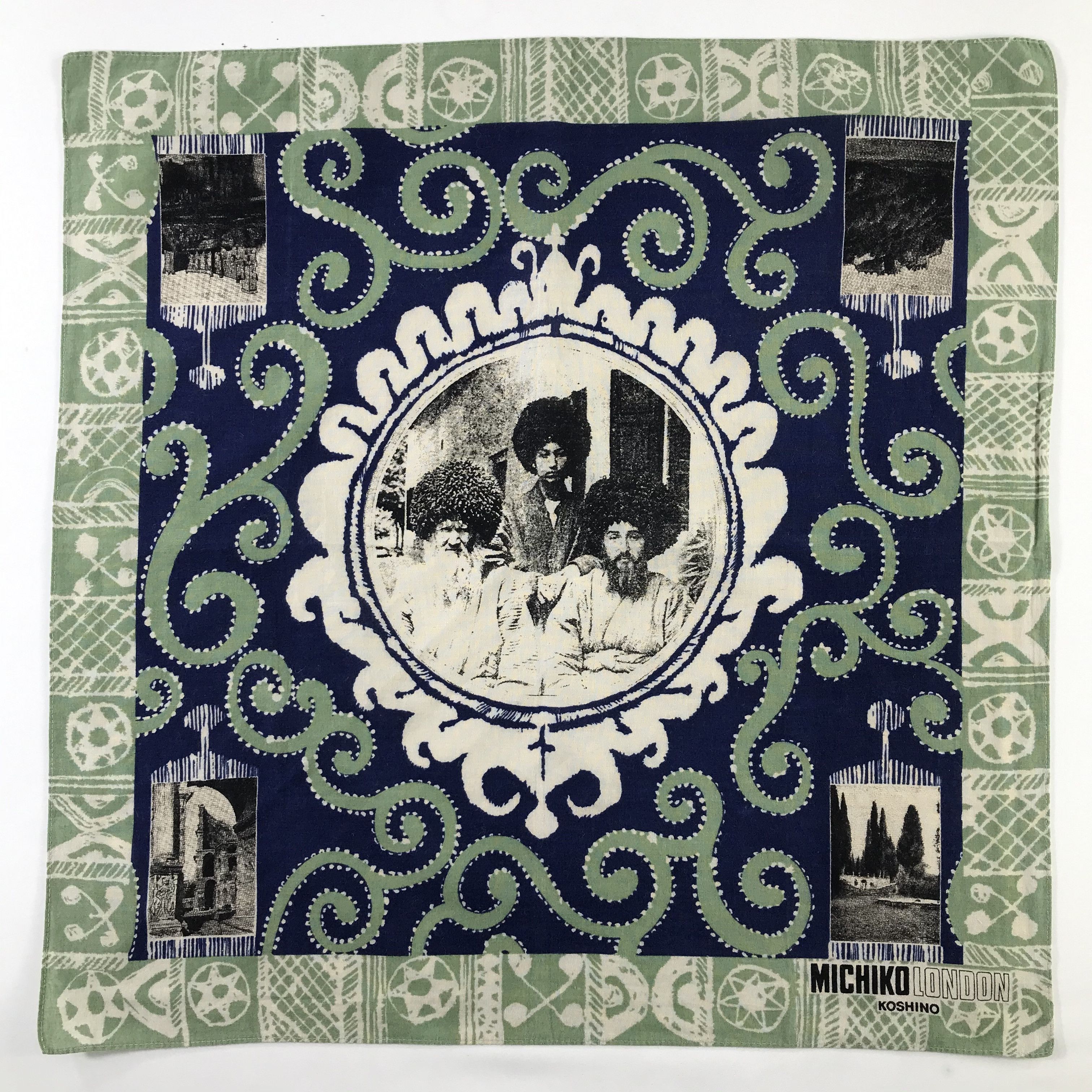 Michiko Koshino London × Vintage Michiko London Bandana / Handkerchief / Neckerchief - S435 Size ONE SIZE - 1 Thumbnail