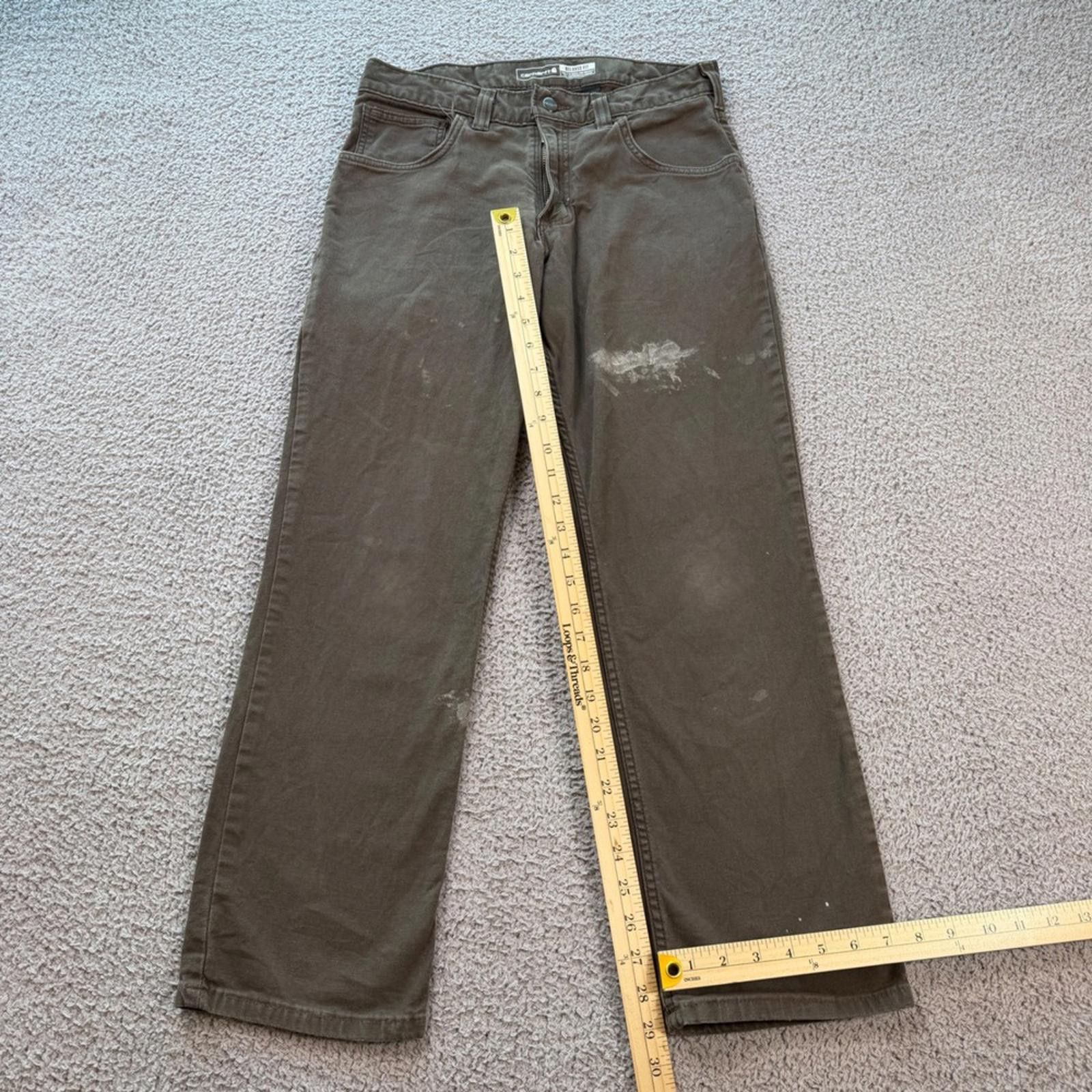 Carhartt Carhartt Rugged Flex Relaxed Fit Canvas Pants Brown 30x28 Size US 30 / EU 46 - 4 Thumbnail