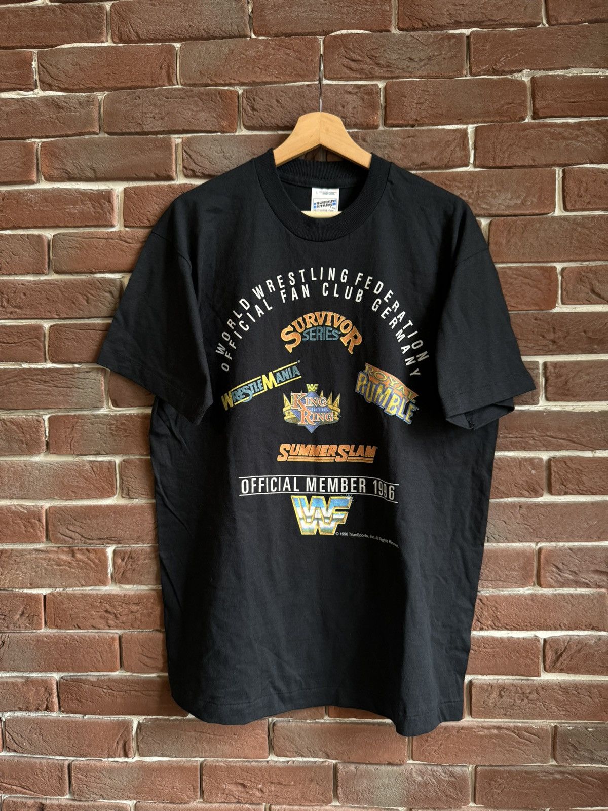 Vintage Vintage 1996 WWF Fan Club Member 90s WWE wrestling L Size US L / EU 52-54 / 3 - 1 Thumbnail