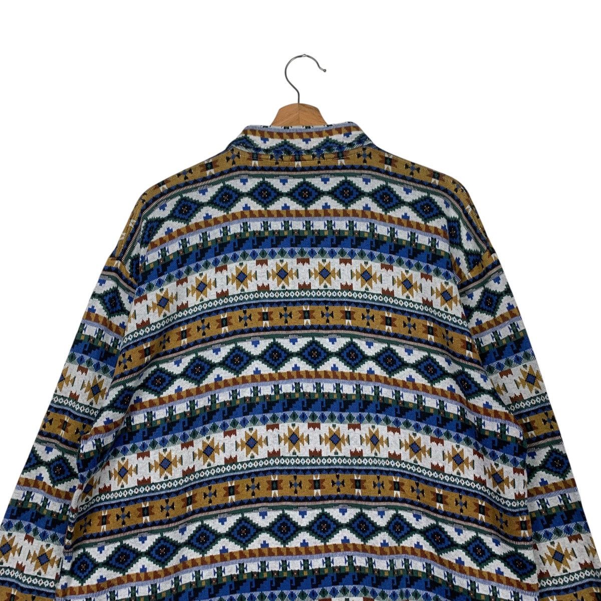 Adidas 90’s ADIDAS Motif Design Half Button Polo Jumper #2092-C91 Size US L / EU 52-54 / 3 - 9 Thumbnail