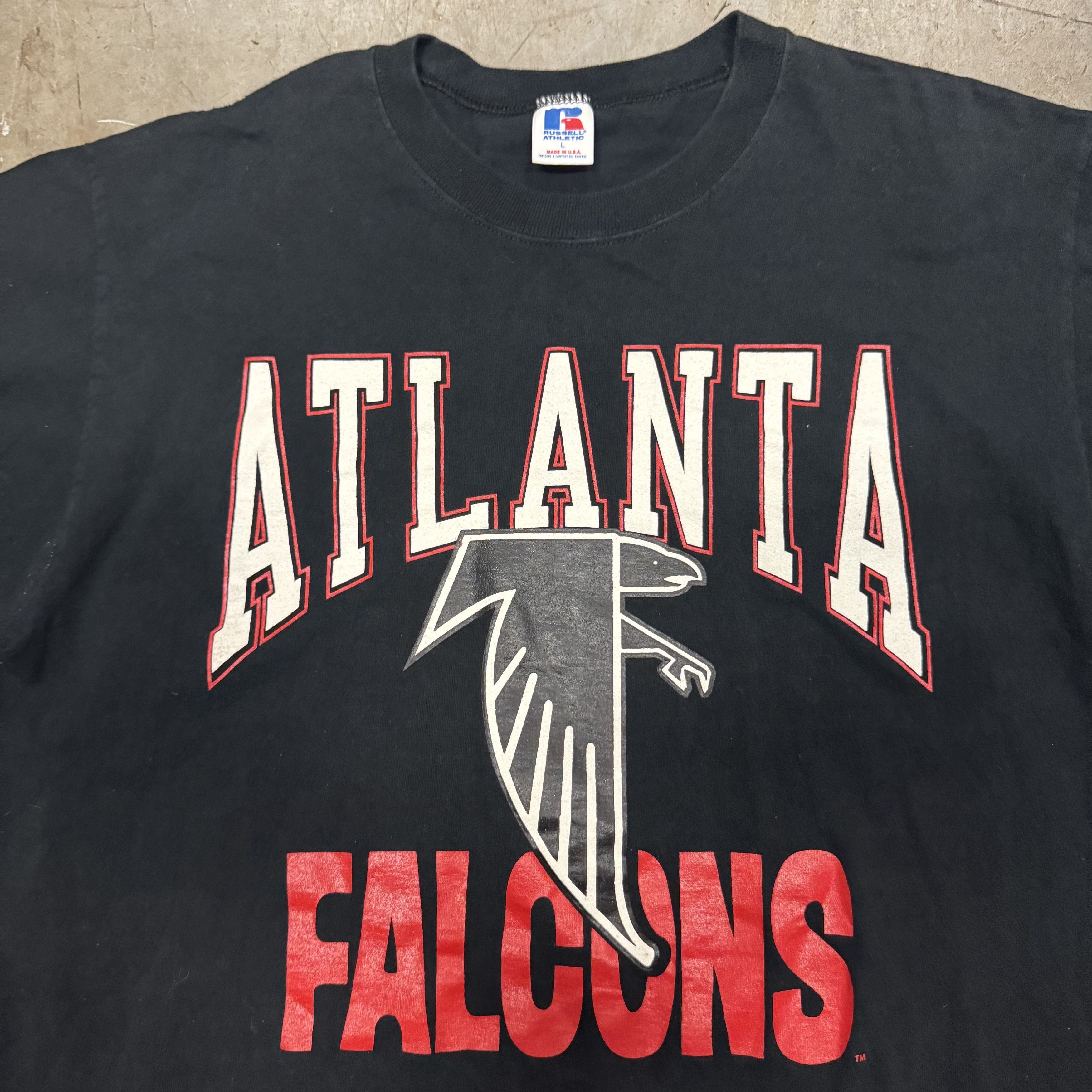 Russell Athletic VTG 90s Atlanta Falcons Russell Made in USA Graphic T Shirt Size US L / EU 52-54 / 3 - 2 Thumbnail