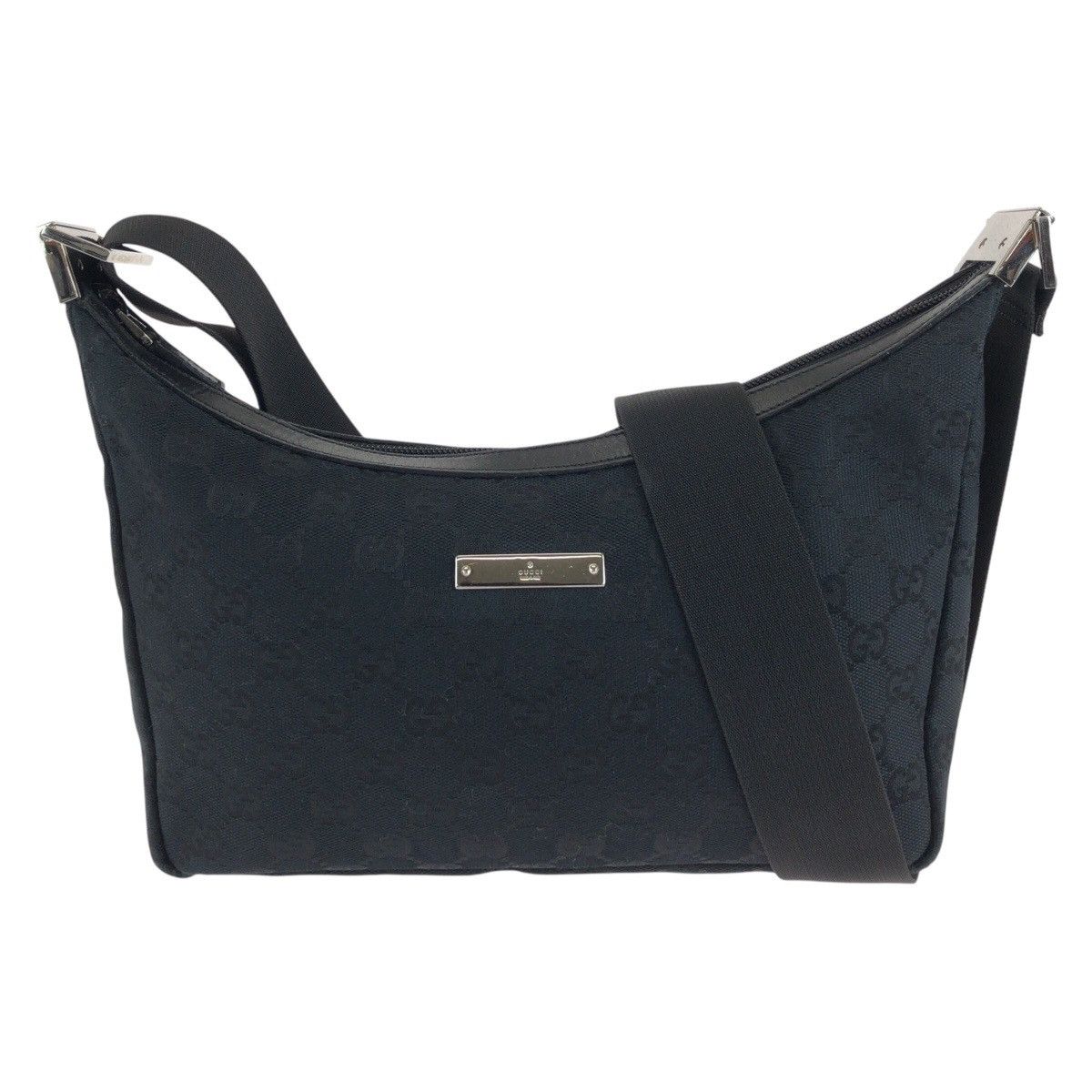 Gucci Gucci GG Canvas Shoulder Bag Canvas Shoulder Bag 019 0433 in Black, Women's