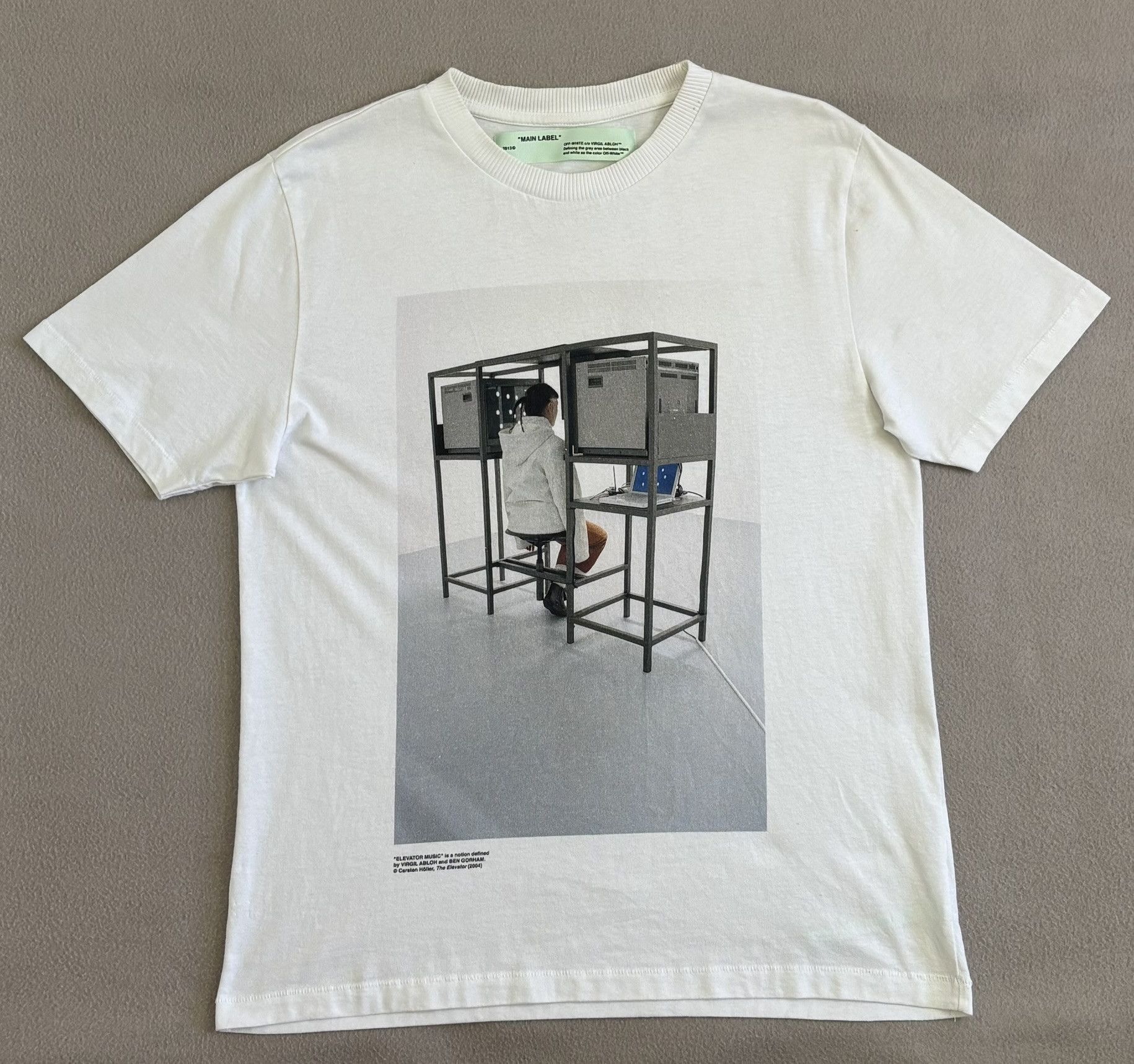 Off-White Off-White "Elevator Music" T-shirt Medium Size US M / EU 48-50 / 2 - 5 Thumbnail