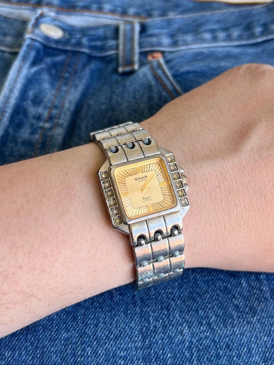 Japanese Brand × Vintage 2000s Omax Tank Futuristic Vintage Watch Japanese style Size ONE SIZE - 1 Thumbnail