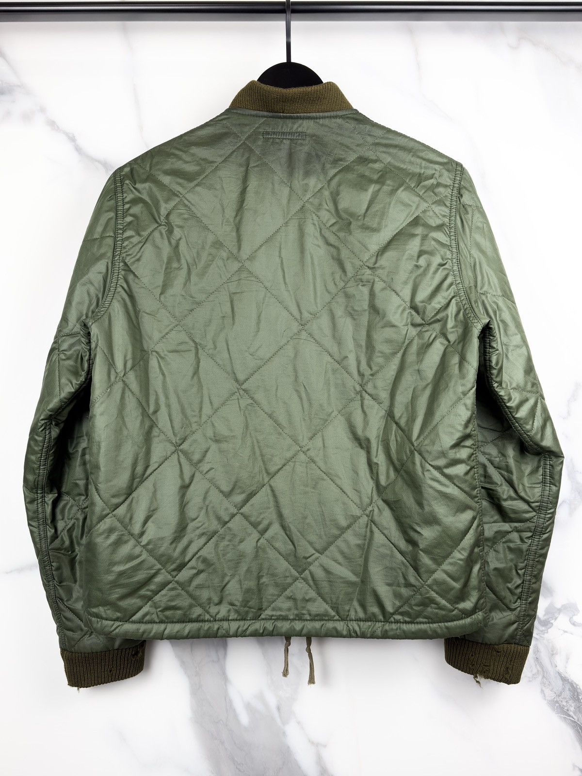 Helmut Lang AW96 Helmut Lang Mainline Quilted Bomber Jacket Olive Size US S / EU 44-46 / 1 - 2 Thumbnail