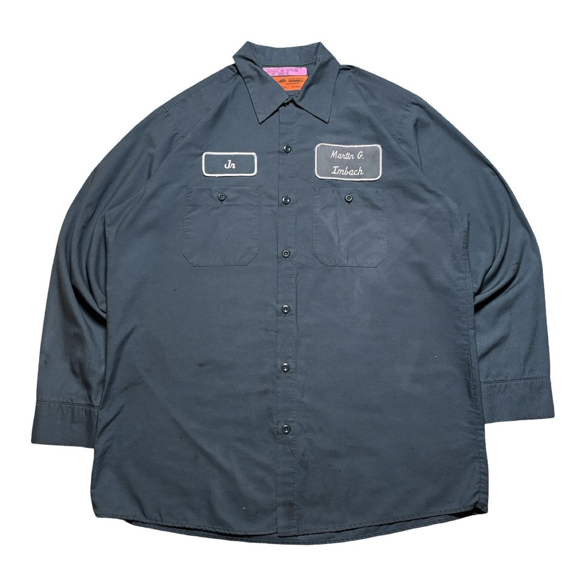 Other Red Kap "Jr Embroidered Work Shirt Navy Blue L Imbach Size US L / EU 52-54 / 3 - 1 Thumbnail