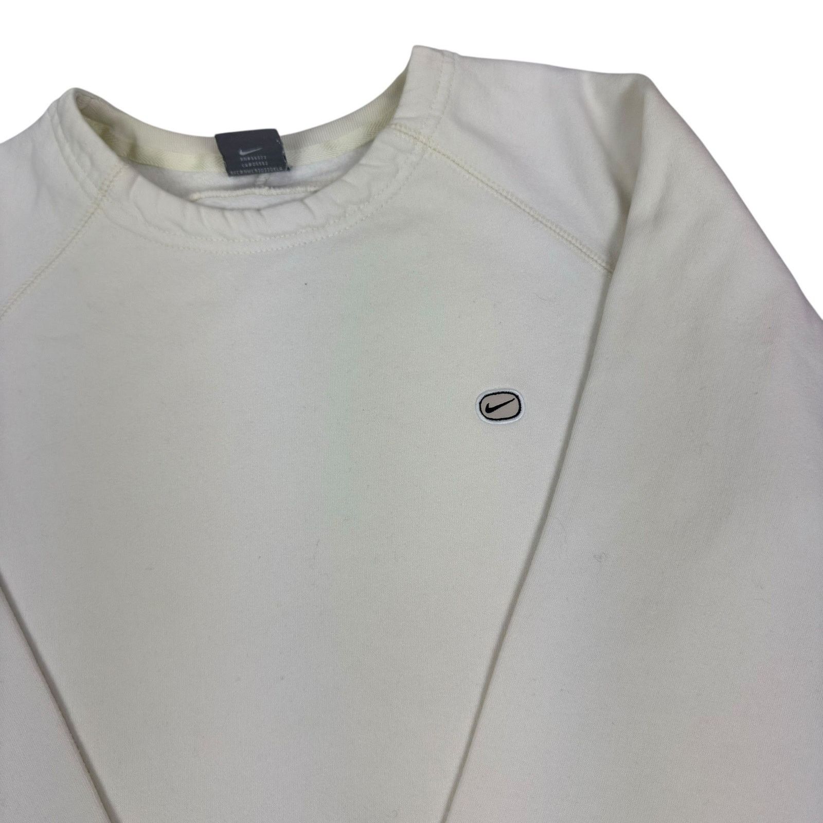 Nike Nike White Fleece Lined Swoosh Pullover Sweatshirt Large Size L / US 10 / IT 46 - 4 Thumbnail