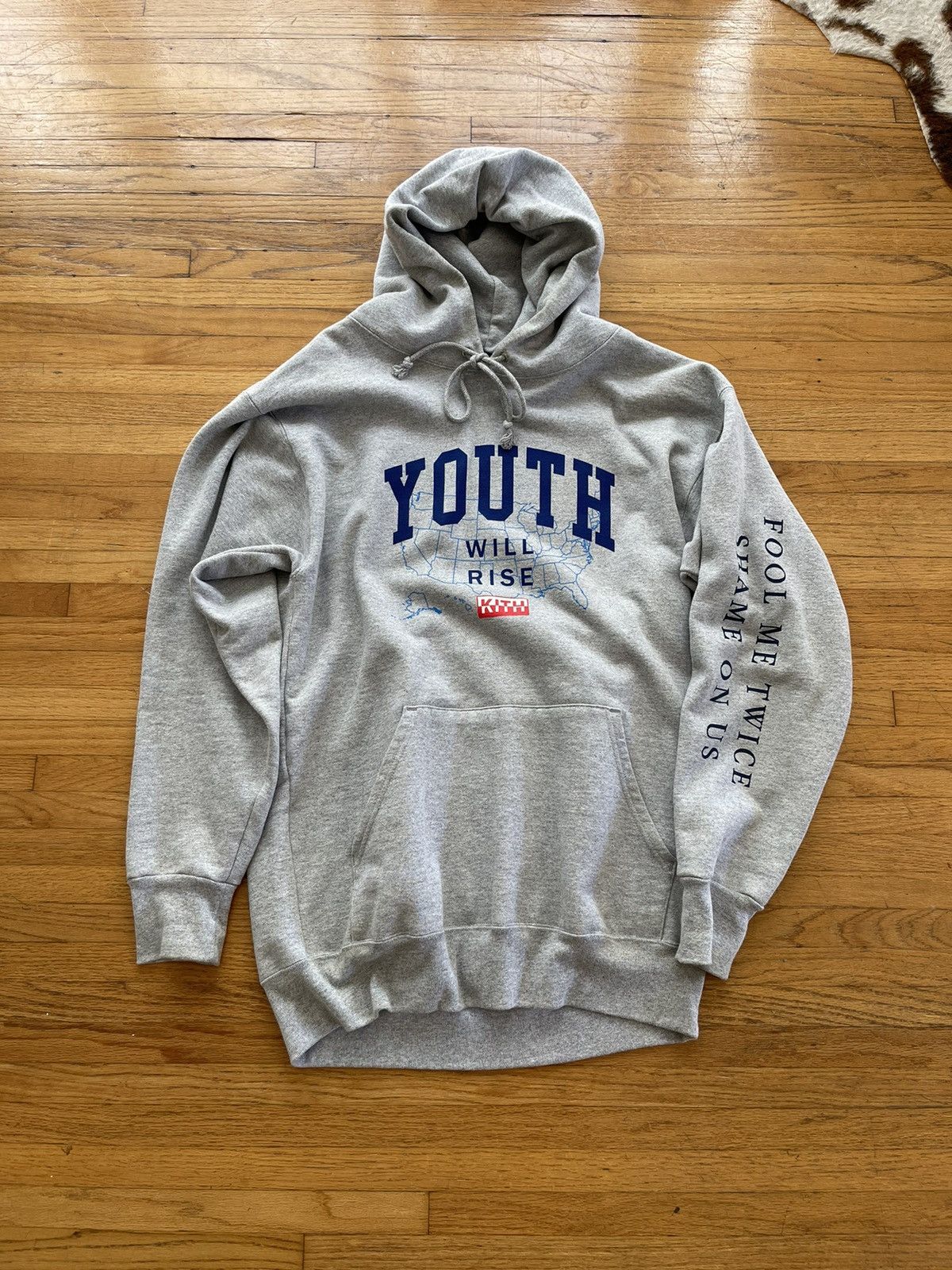 Kith × Ronnie Fieg Kith Youth Will Rise Election Day Hoodie (M) Size US M / EU 48-50 / 2 - 1 Thumbnail