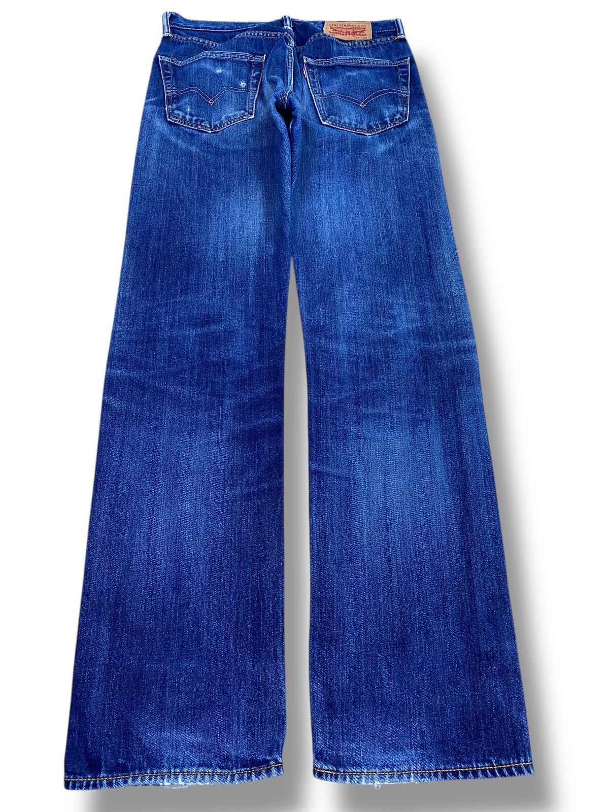 Levi's Levi’s Whiskered Faded Wash Style Straight Leg Jeans Size US 30 / EU 46 - 3 Thumbnail