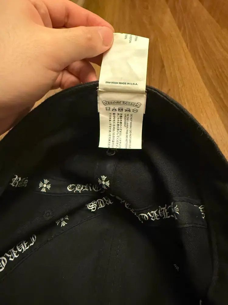Chrome Hearts Chrome Heart Stitch Logo Hat-2507 Size ONE SIZE - 9 Thumbnail