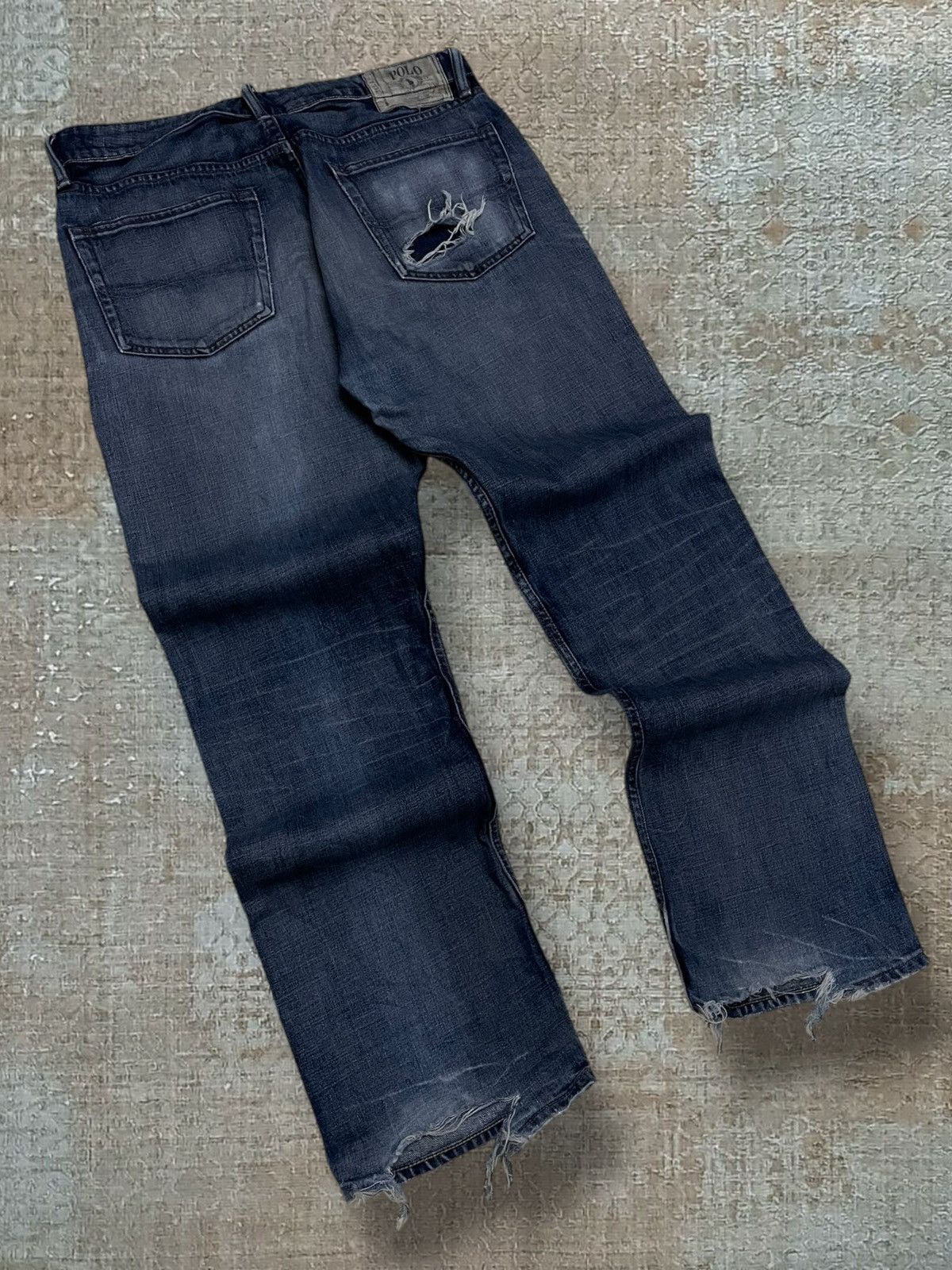Polo Ralph Lauren Vintage 90s Designer Polo Raplh Lauren Distressed Denim Size US 34 / EU 50 - 11 Thumbnail