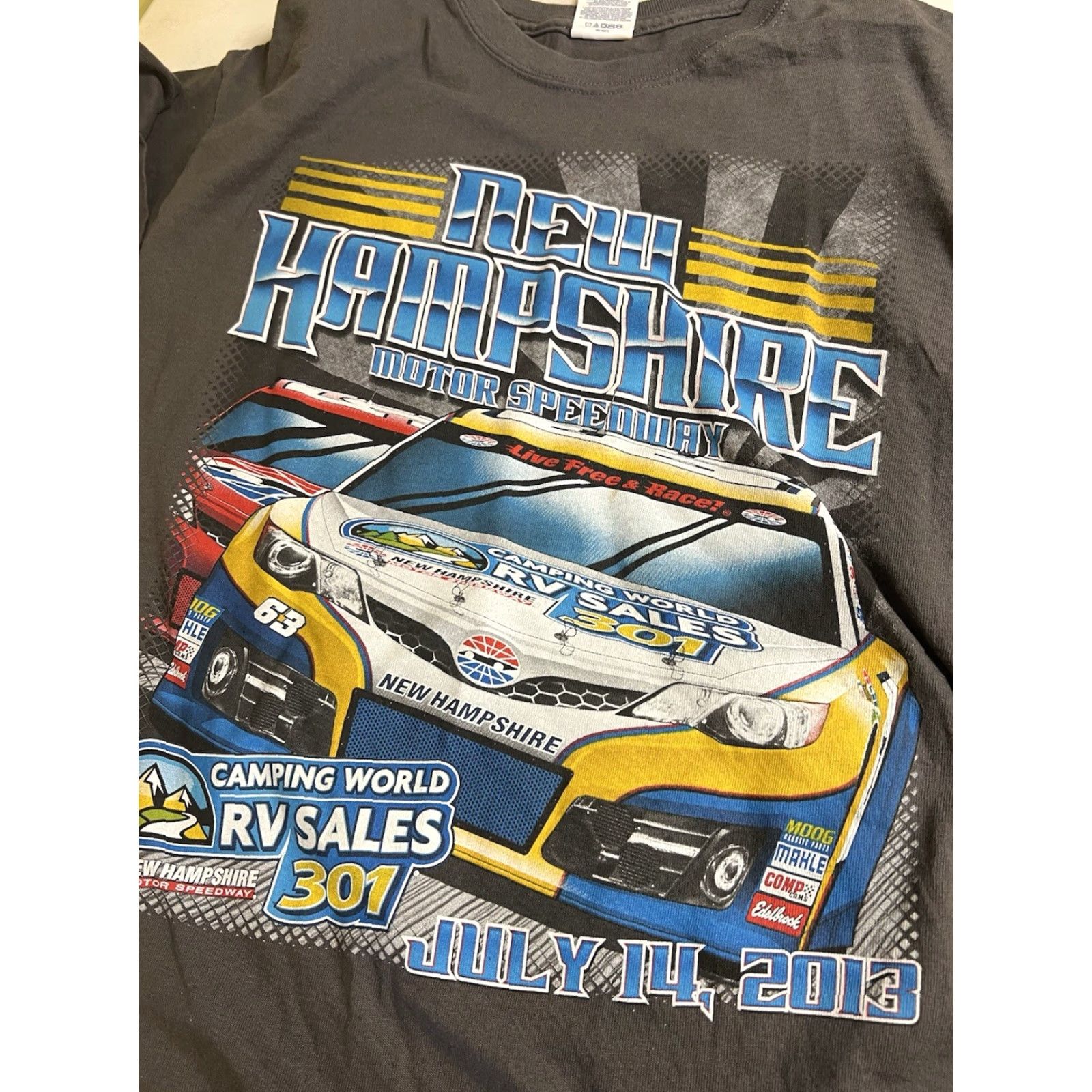 Chase Authentics Nascar Chase Authentics T-Shirt Gray Size L Men 2-Sided New Hampshire NH Motor Speedway 2010-2019 Vintage No Size US L / EU 52-54 / 3 - 6 Thumbnail
