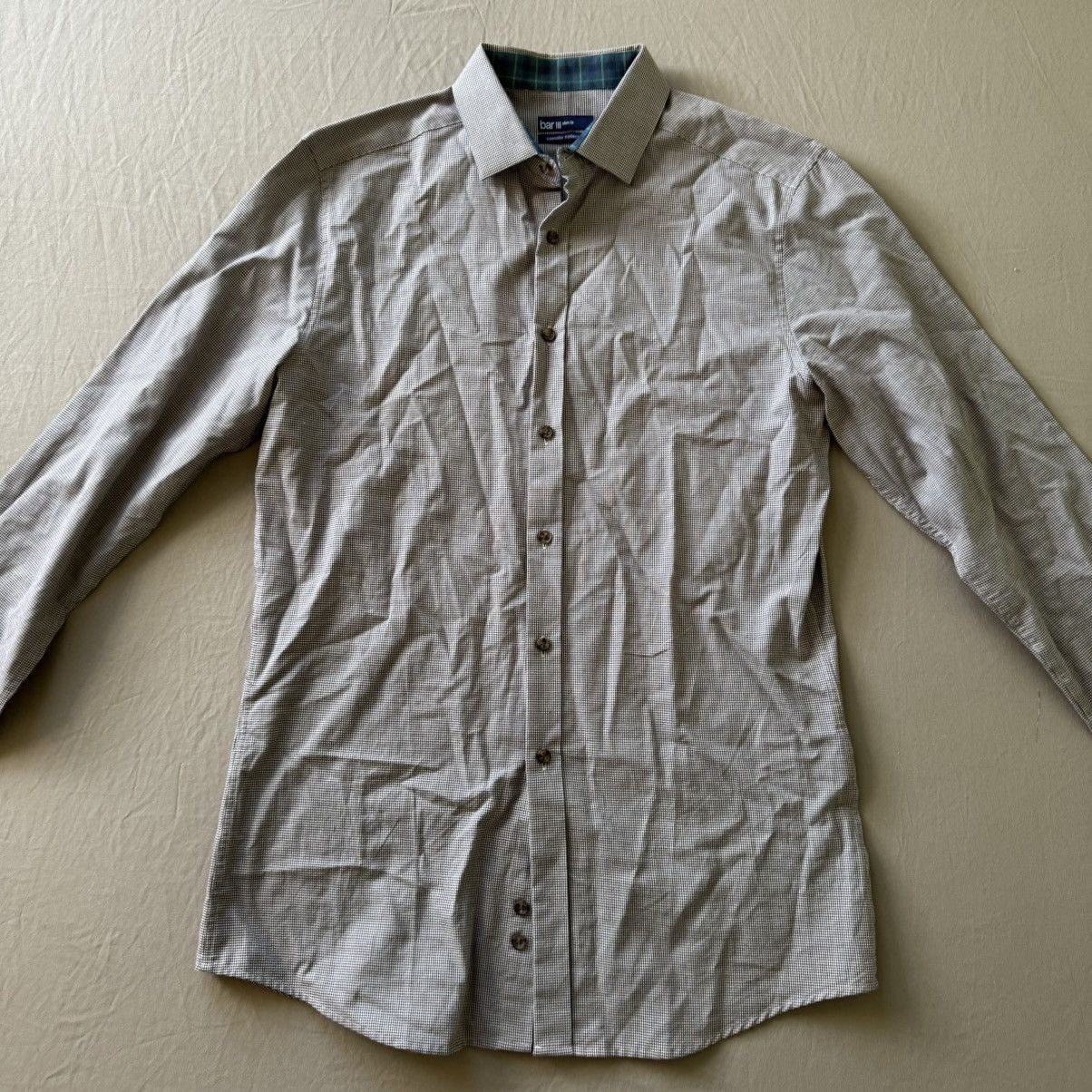 Bar III × Designer Bar Ill Carnaby Collection Slim-Fit Houndstooth Dress Shirt Size US M / EU 48-50 / 2 - 4 Thumbnail