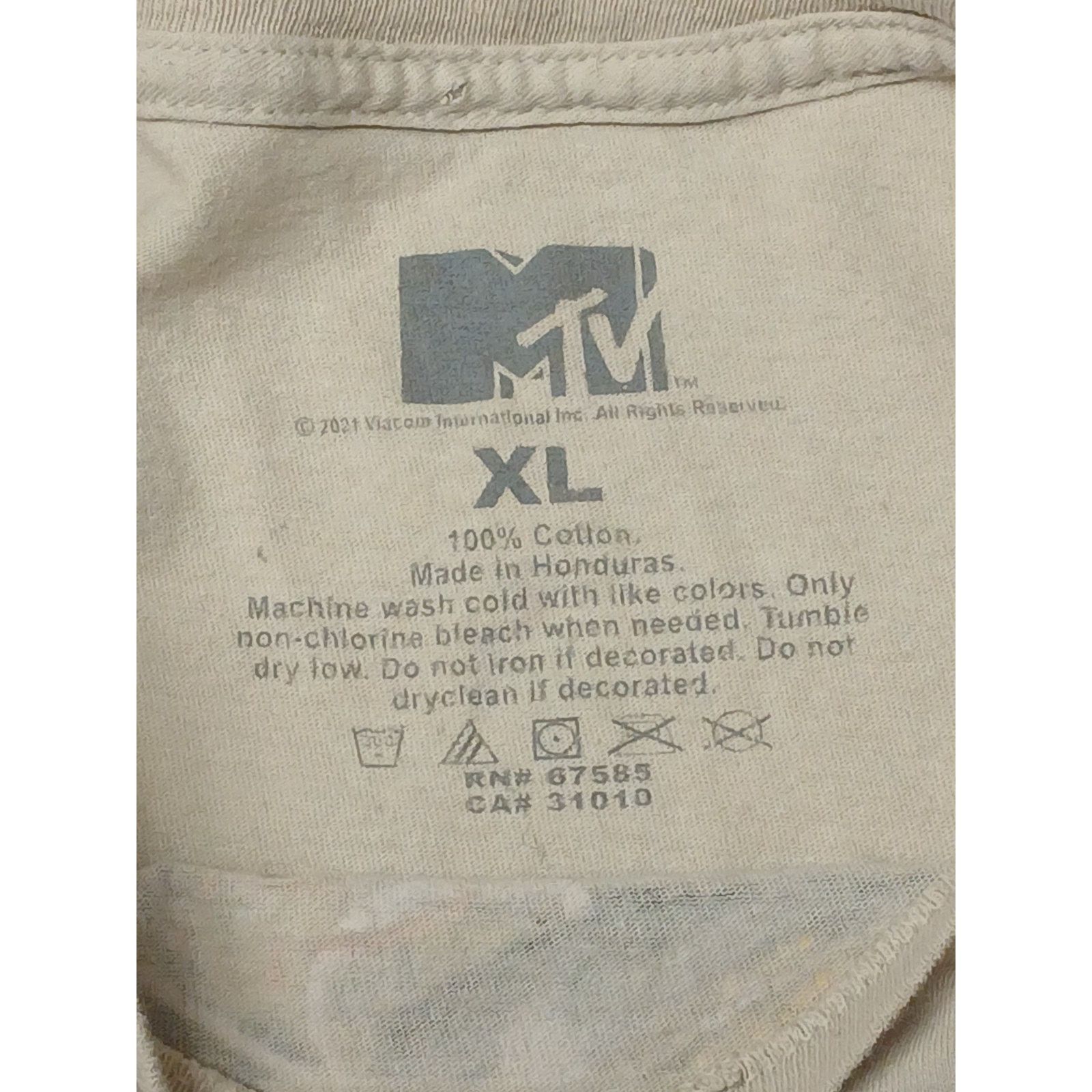 Mtv MTV Beige (XL) Cotton Dress Casual Vintage Style Tshirt Size US XL / EU 56 / 4 - 5 Thumbnail