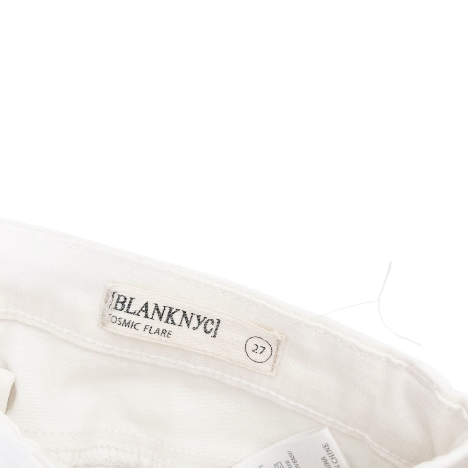 BLANKNYC Blank NYC White Cosmic Flare Jeans Sz 27 Size 27" / US 4 / IT 40 - 2 Thumbnail