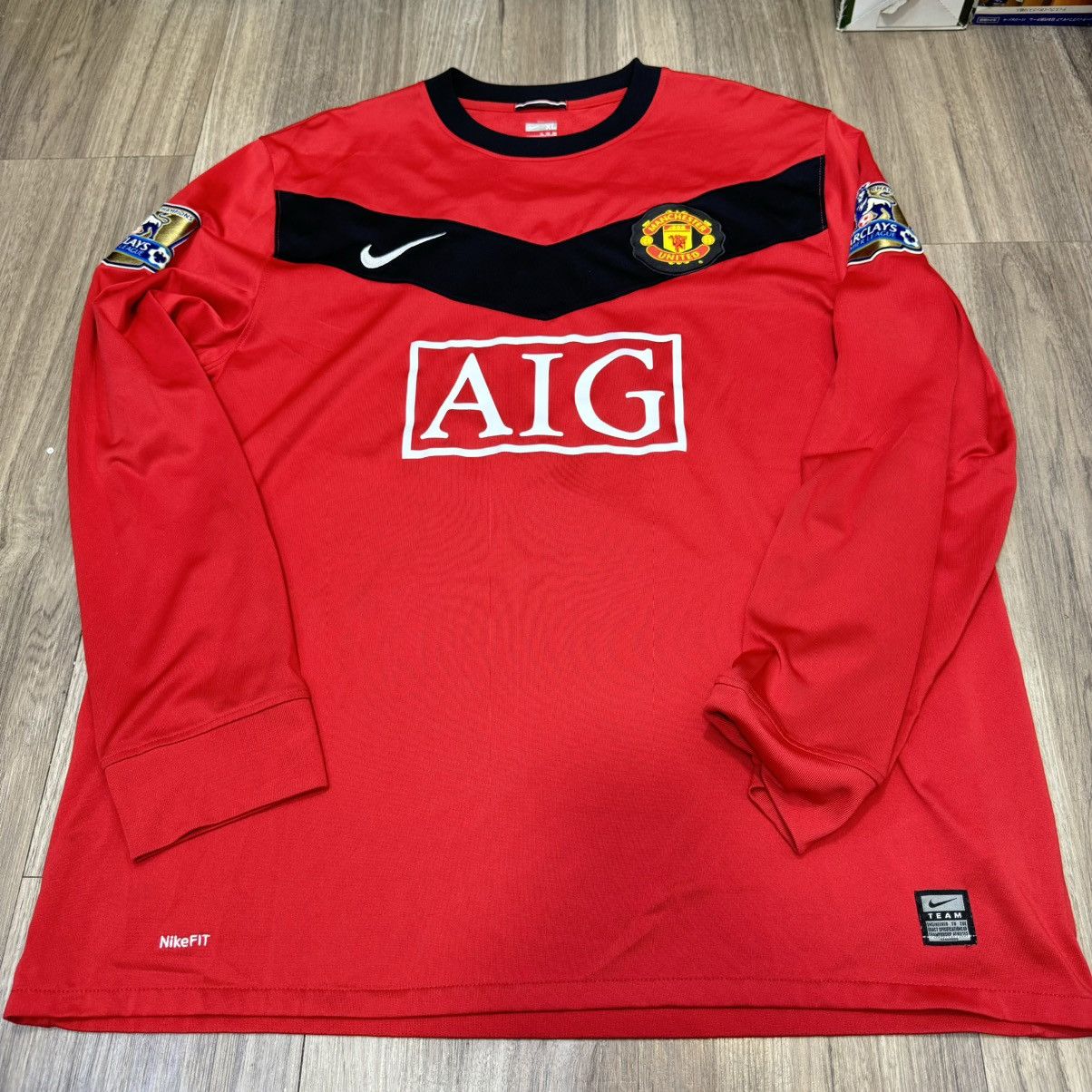 Nike Manchester United 09/10 longsleeves home shirt #7 Owen Size US XL / EU 56 / 4 - 1 Thumbnail